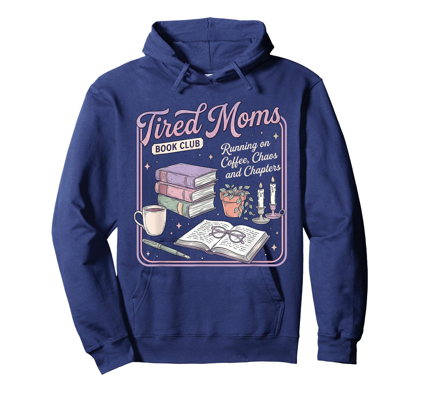 Tired Moms Book-Club Coffee Chaos Chapters Mothers Day Mom T-Shirt
