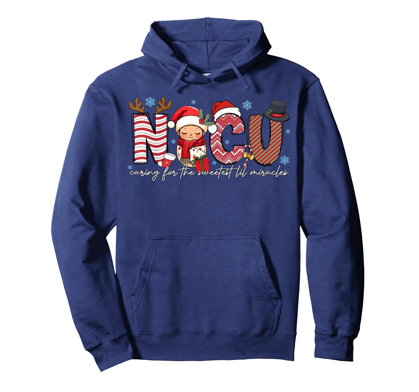 NICU Caring for Sweetest Lil Miracles Christmas Nurse Gift T-Shirt
