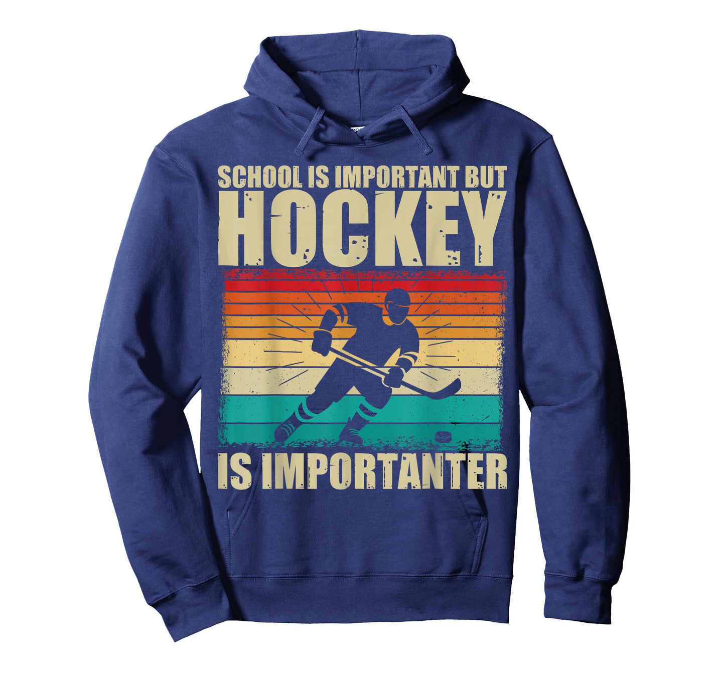 School is Important Hockey is Importanter Funny Hockey Boys T-Shirt