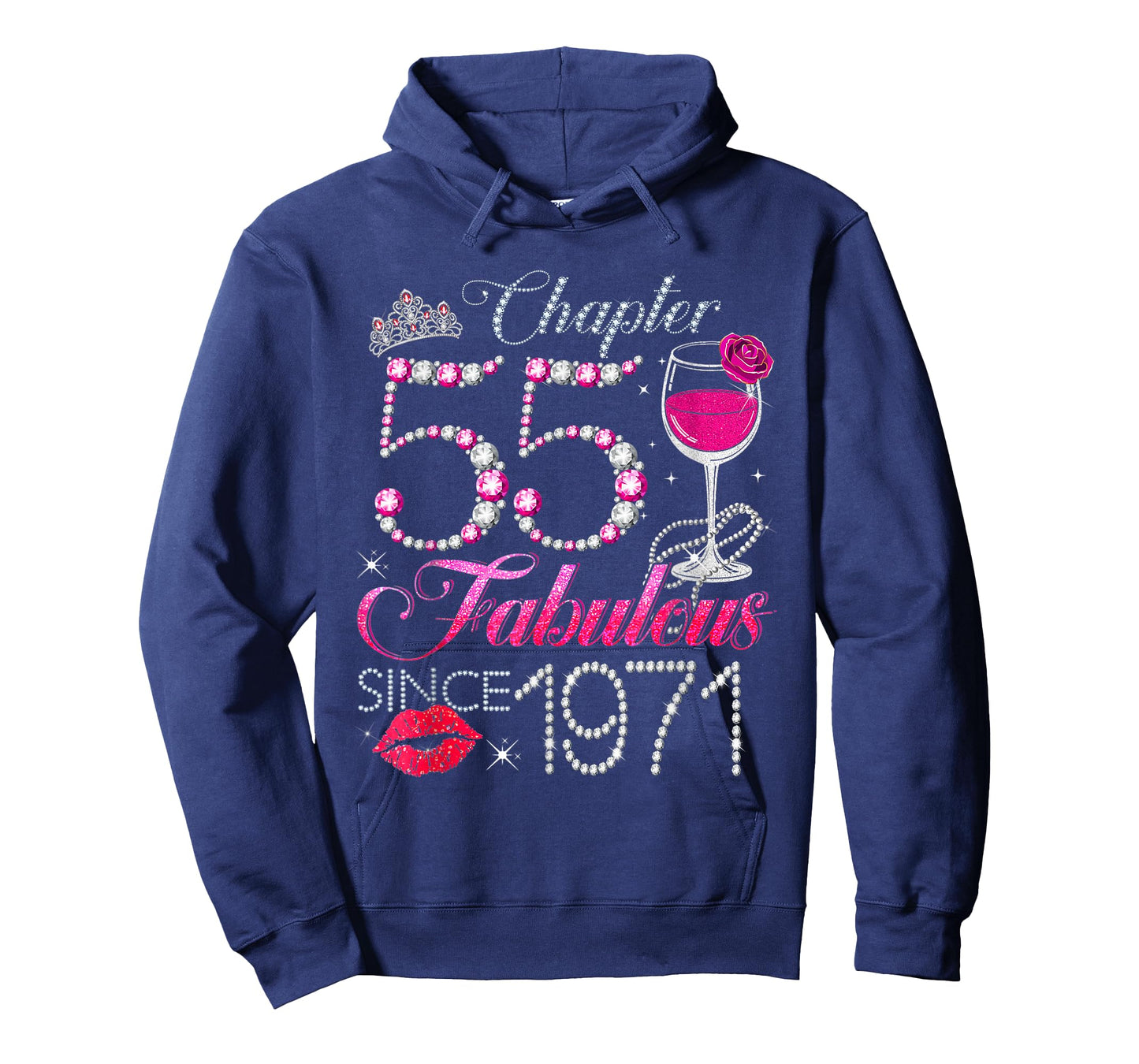 Chapter 55 Fabulous Since 1971 55th Birthday Queen Diamond T-Shirt