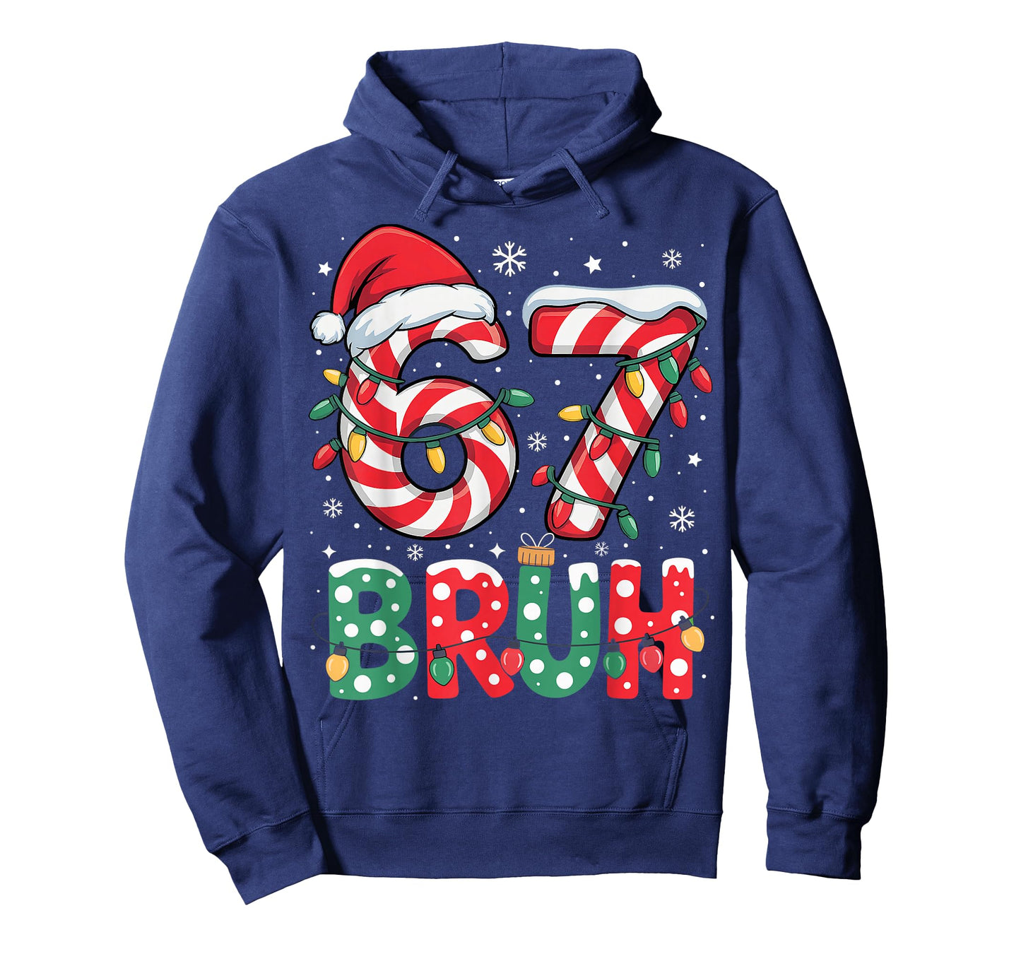 Funny Bruh 67 Six Seven 6 7 Meme Christmas Boy Girl Kids T-Shirt