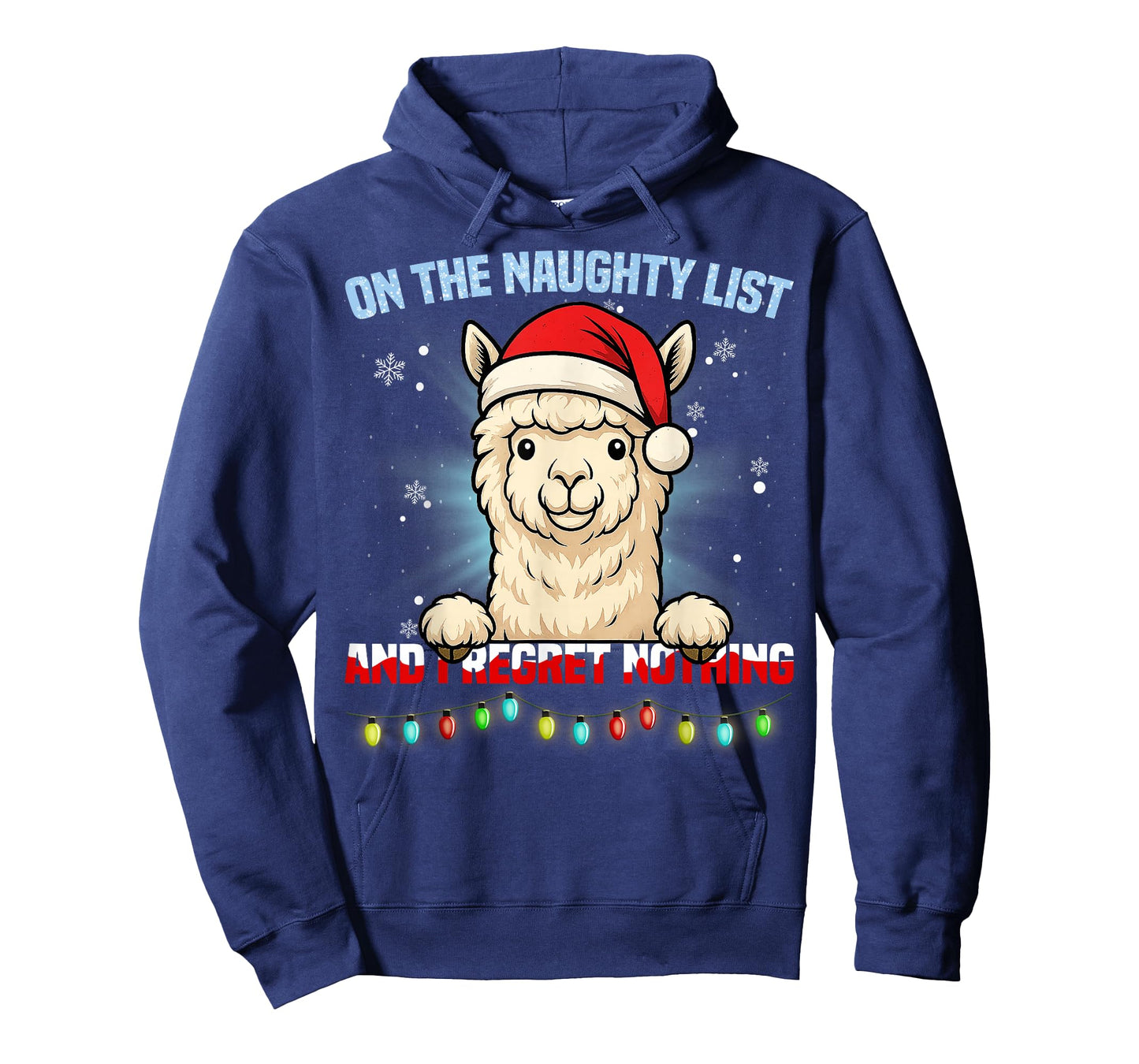 Funny Alpaca Christmas Santa Hat Xmas Gifts Men Women Kid T-Shirt