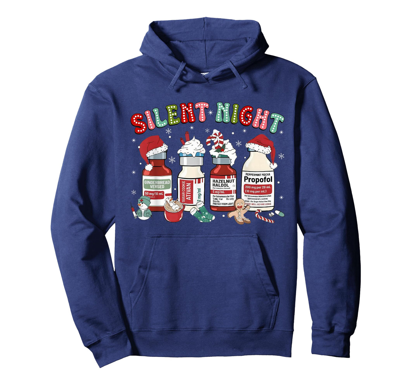 Merry Christmas ICU Nurse Santa Propofol Silent Night T-Shirt