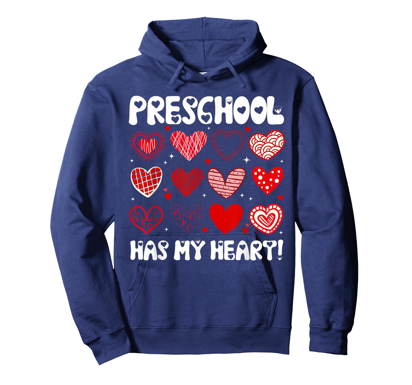 Funny Valentine Teacher Preschool Has My Heart Men Women T-Shirt