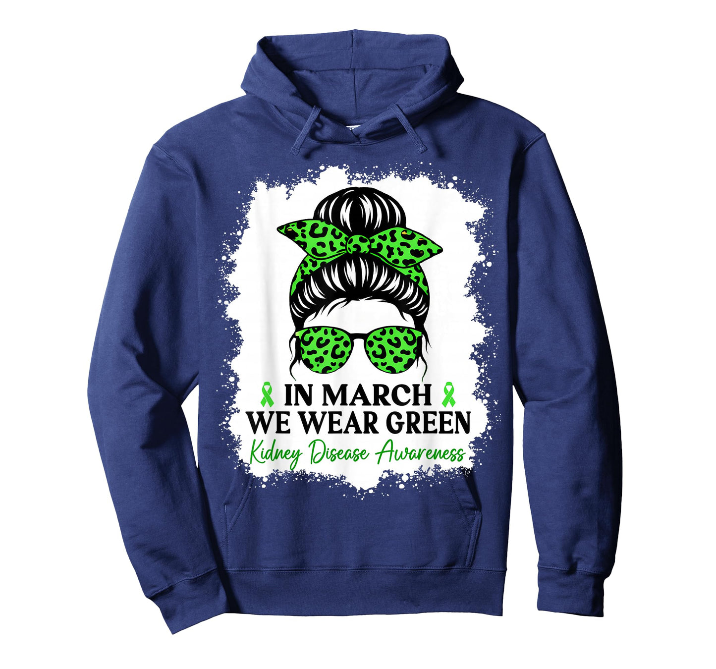 in March We Wear Green Kidney Disease Awareness T-Shirt