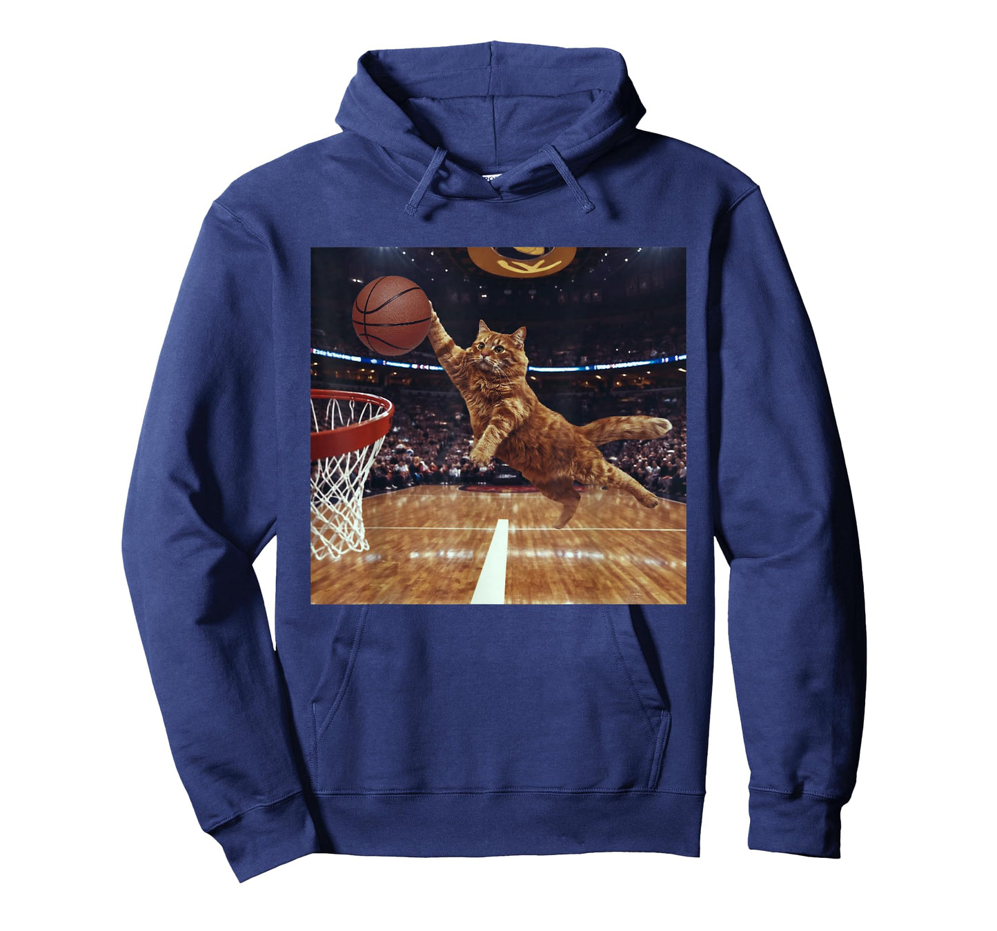 Cat Dunking Basketball Funny Meme Animal Lover Joke T-Shirt