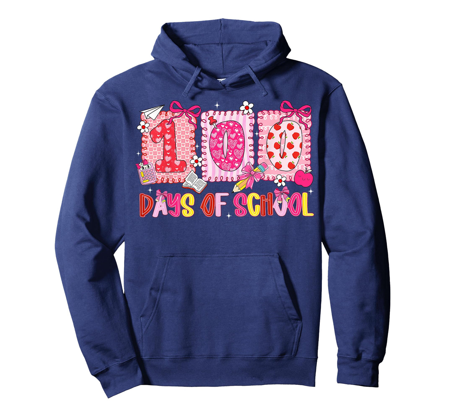 Preppy 100 Days of School 100th Day Coquette Bow Teacher Kid T-Shirt