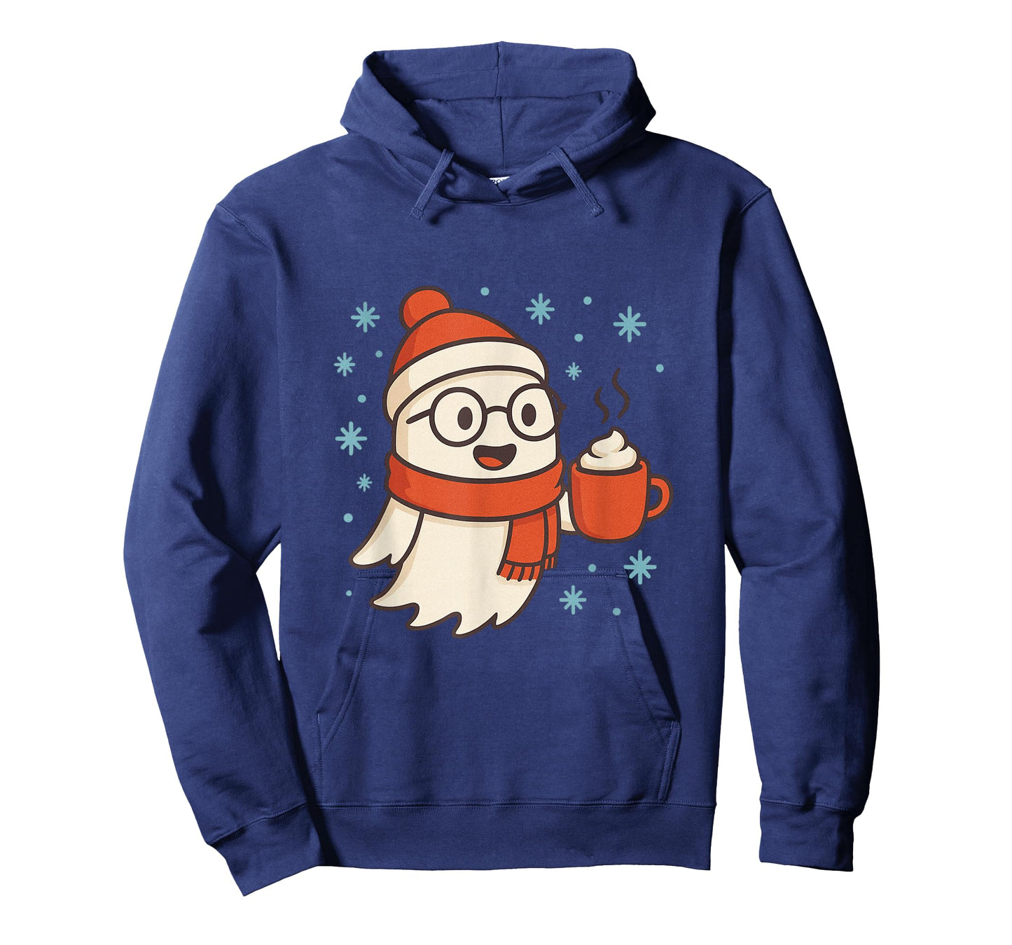 Cute Christmas Ghost Hot Chocolate Festive Winter Holiday T-Shirt