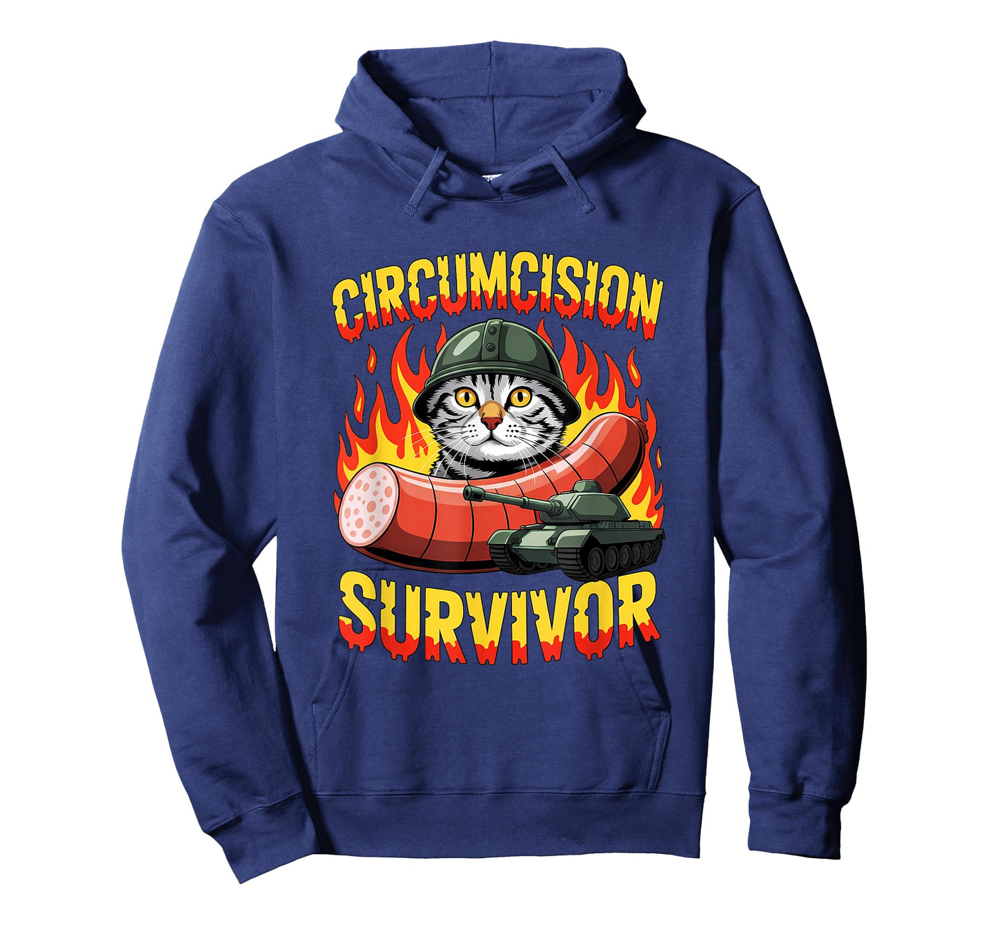 Circumcision Survivor Funny Oddly Specific Cat Meme Humor T-Shirt