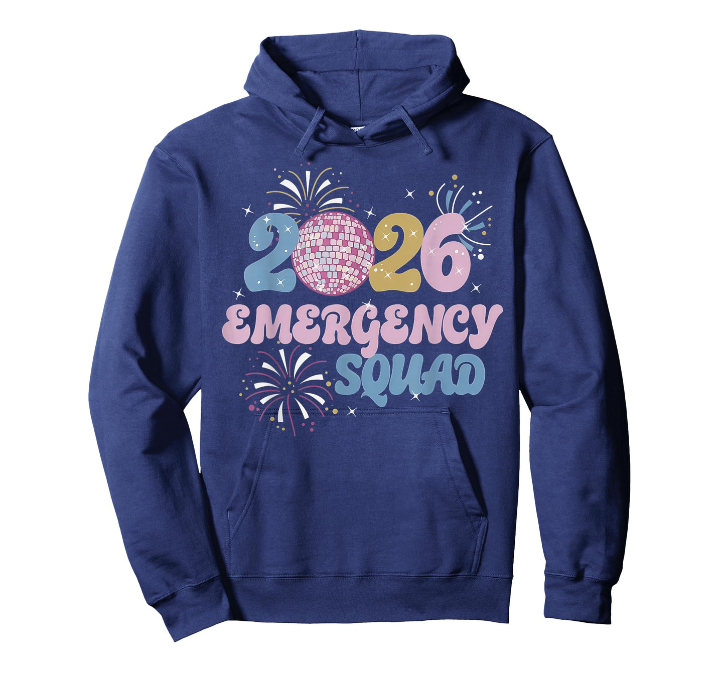 2026 Emergency Squad ER Nurse Happy New Year Disco Ball NYE T-Shirt