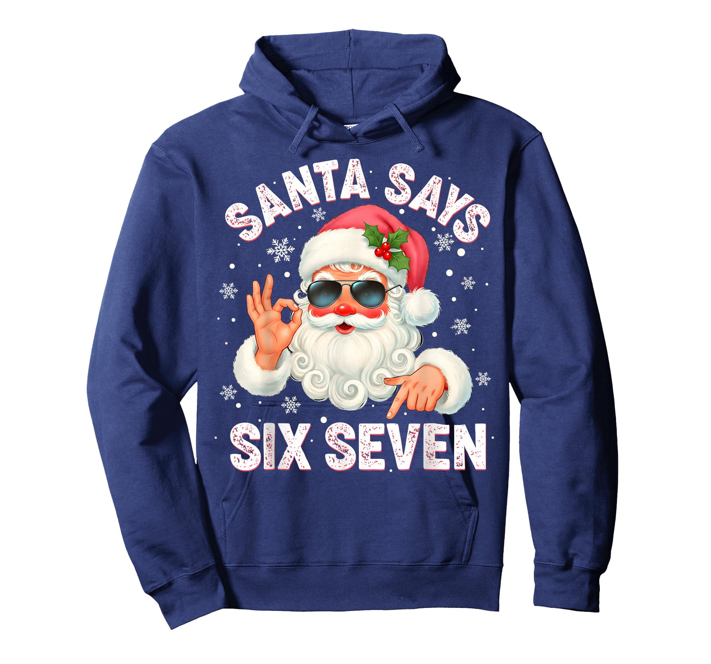 Christmas Santa Says 6 7 Six Seven Gen Z Alpha Meme Slang T-Shirt