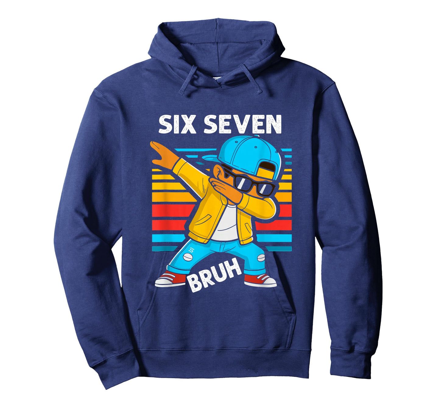 Dabbing Six Seven Bruh 67 Meme 6 7 Numbers Funny Boys Kids T-Shirt