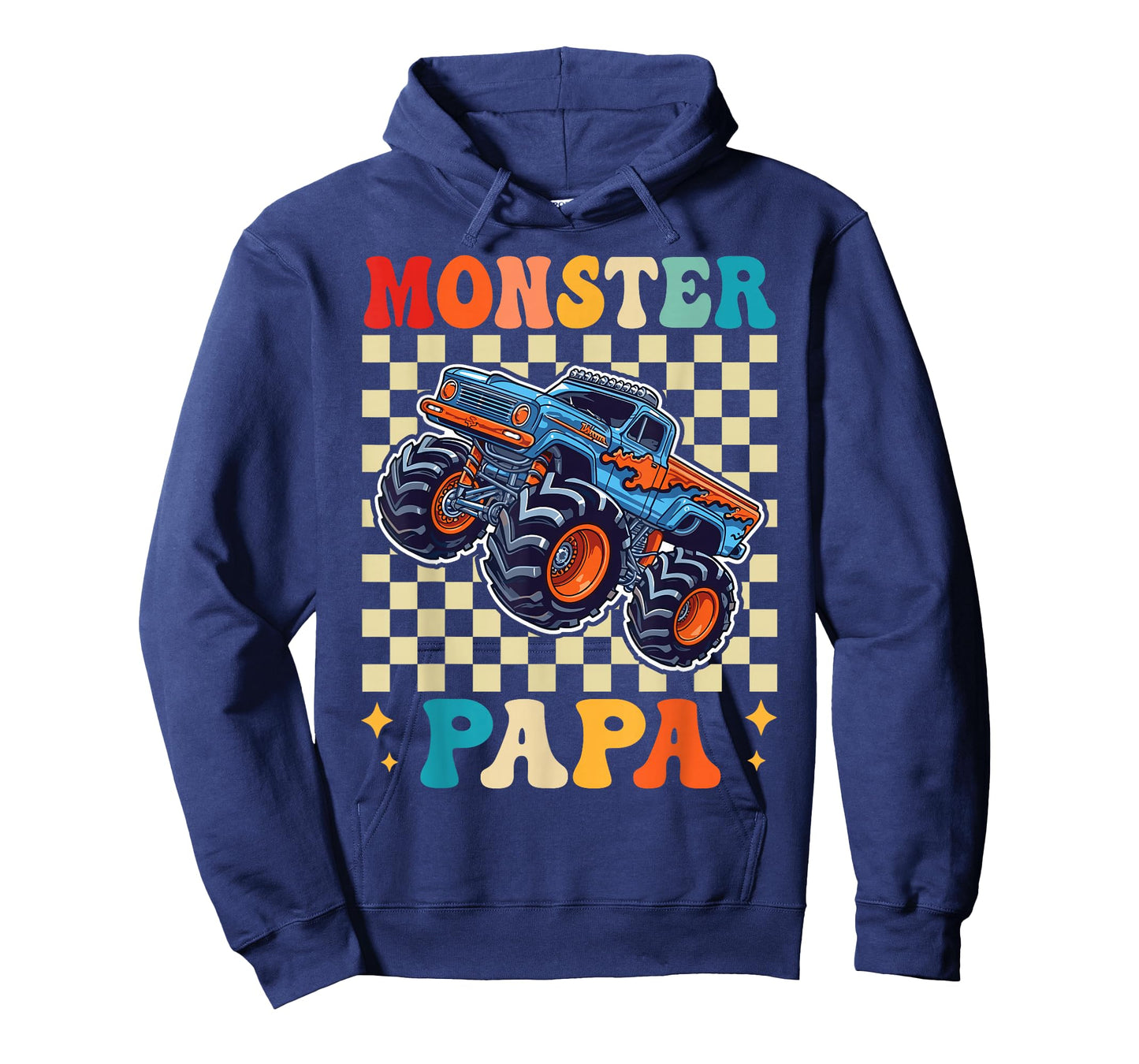 Monster Truck Papa Family Matching Monster Trucks Birthday T-Shirt
