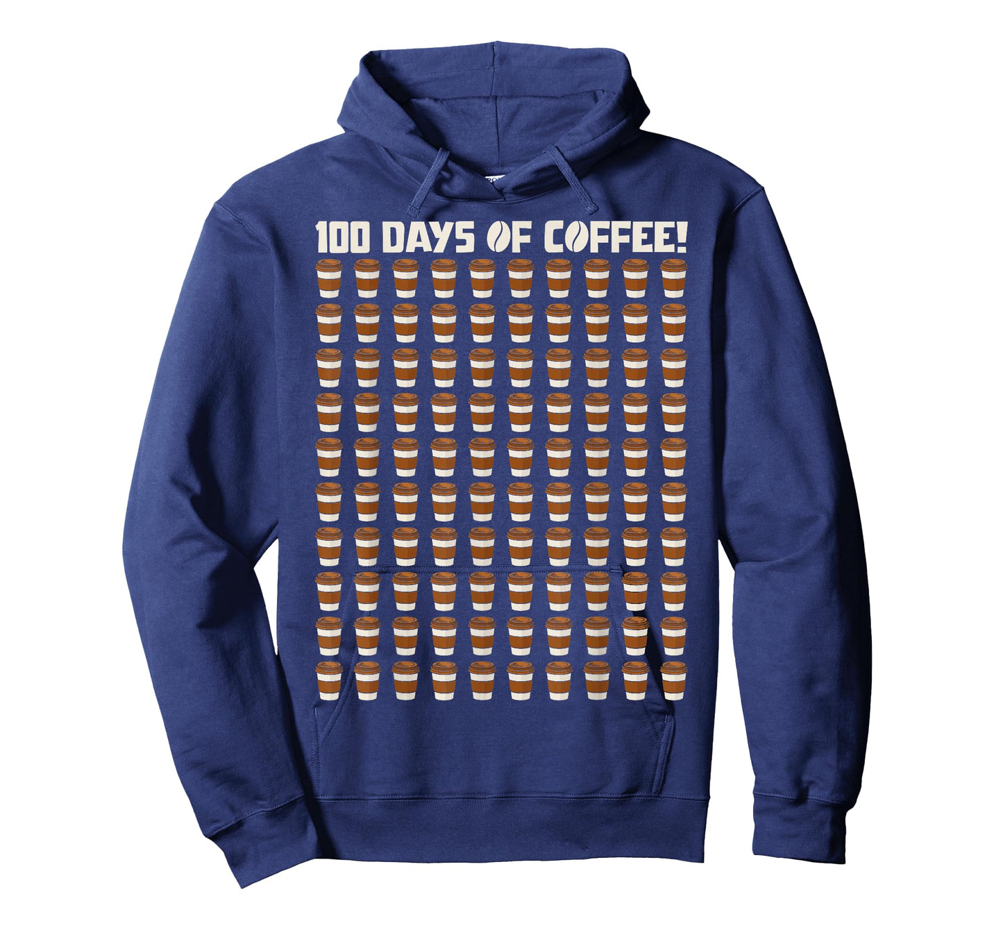 Funny 100 Days of Coffee Teacher Happy 100th Day of School T-Shirt