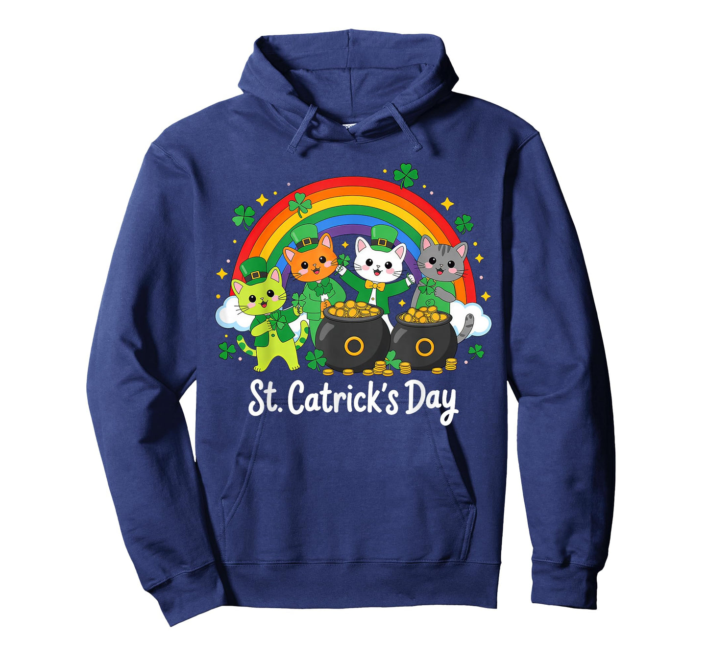St Patricks Day Cats Catricks Saint Pattys T-Shirt