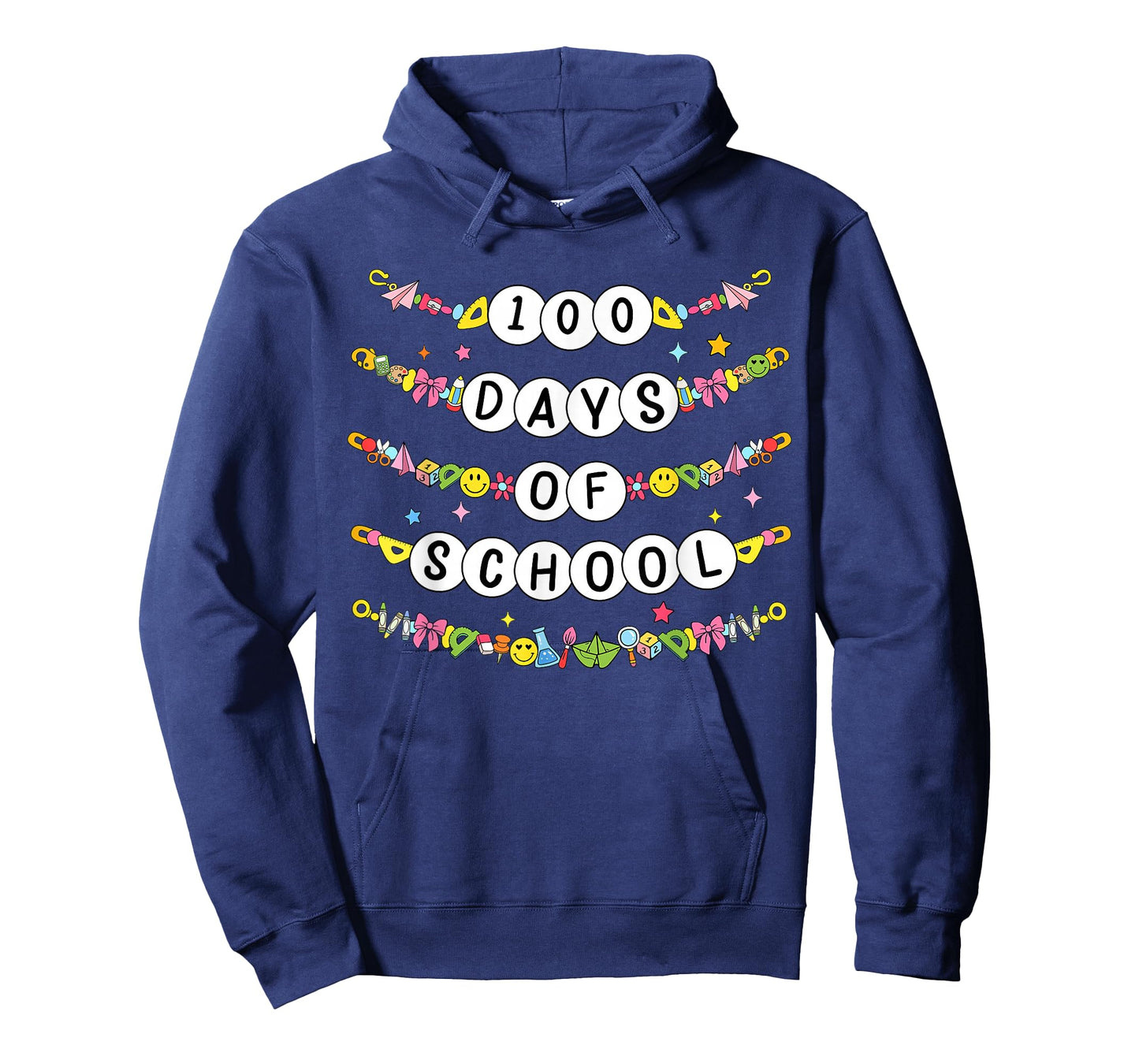 100 Days of School Friendship Bracelets 100 Days Smarter Kid T-Shirt