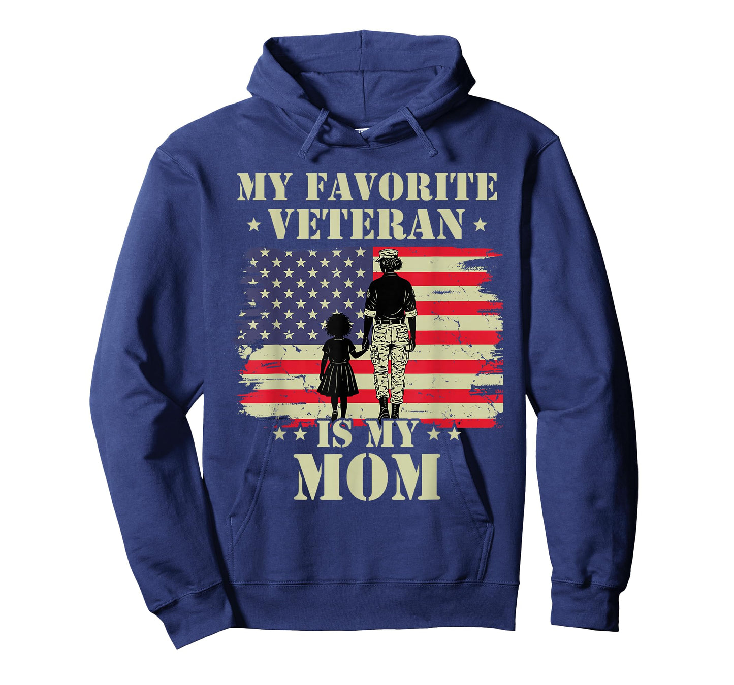 Veteran Mothers Day My Favorite Veteran is My Mom Proud Kids T-Shirt