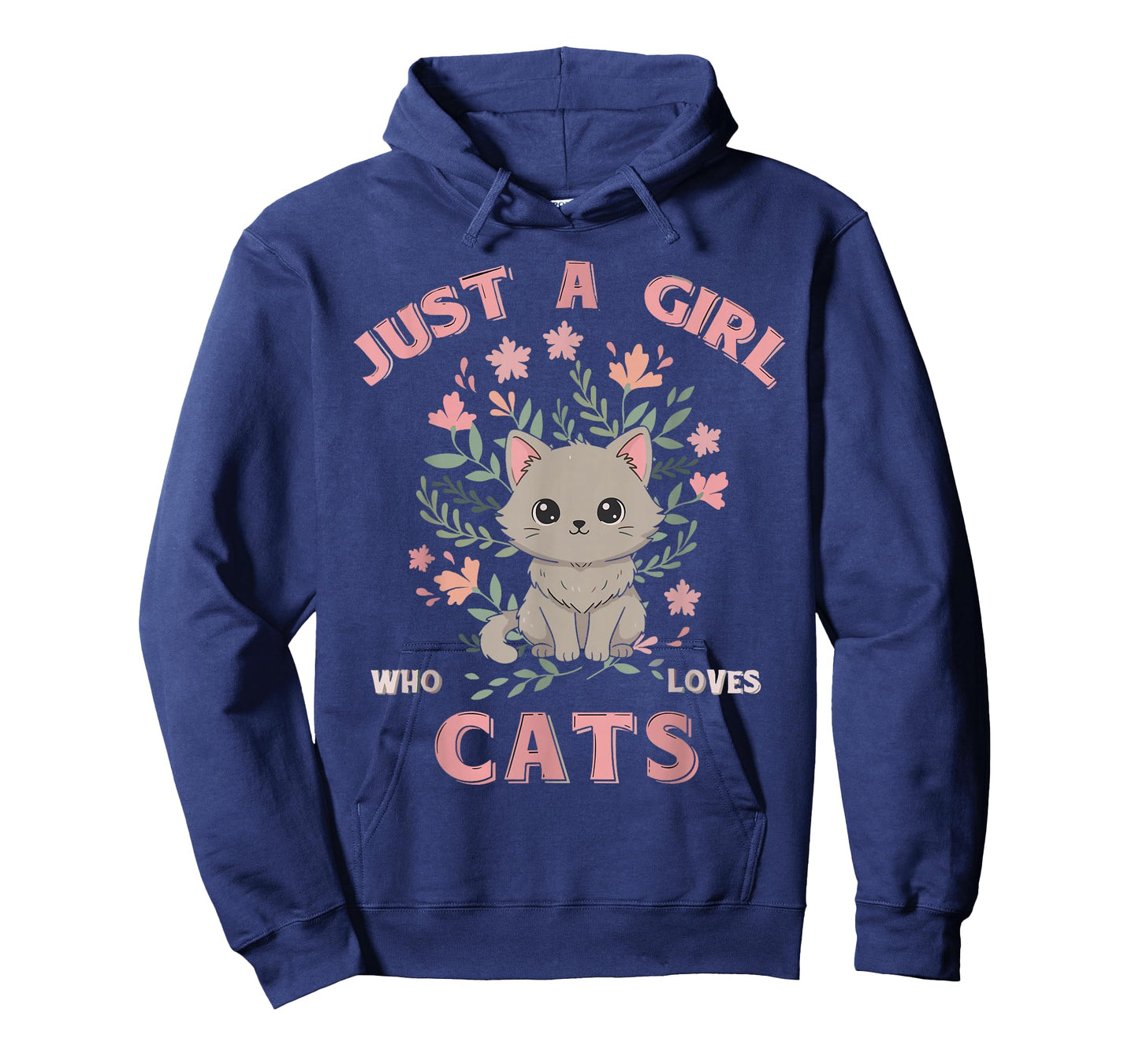 Just A Girl Who Loves Cats Cute Cat Lover Girls Kids T-Shirt