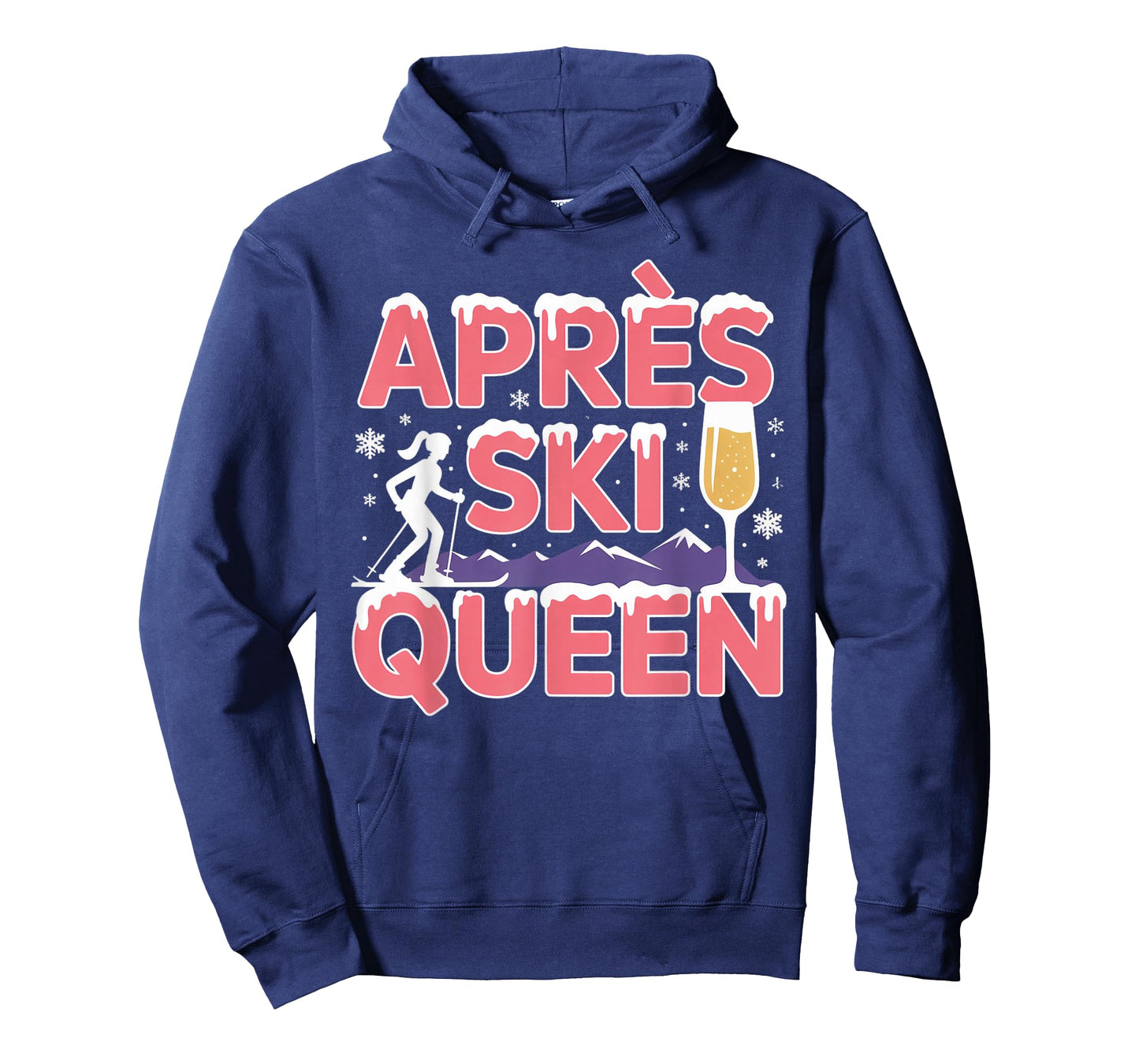 Apres Ski Queen Skiing Snowboarding Skier Apres Ski T-Shirt