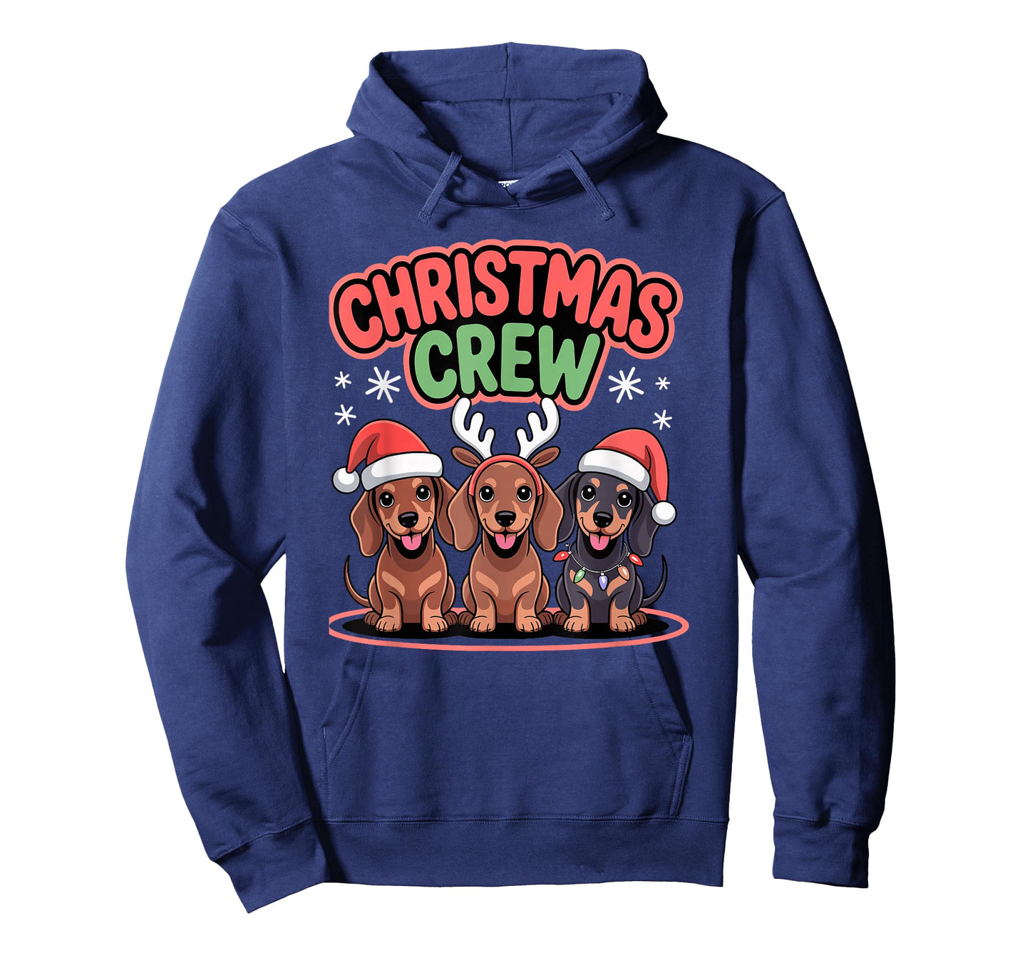 Christmas Crew Xmas Sausage Wiener Funny Christmas Dachshund T-Shirt
