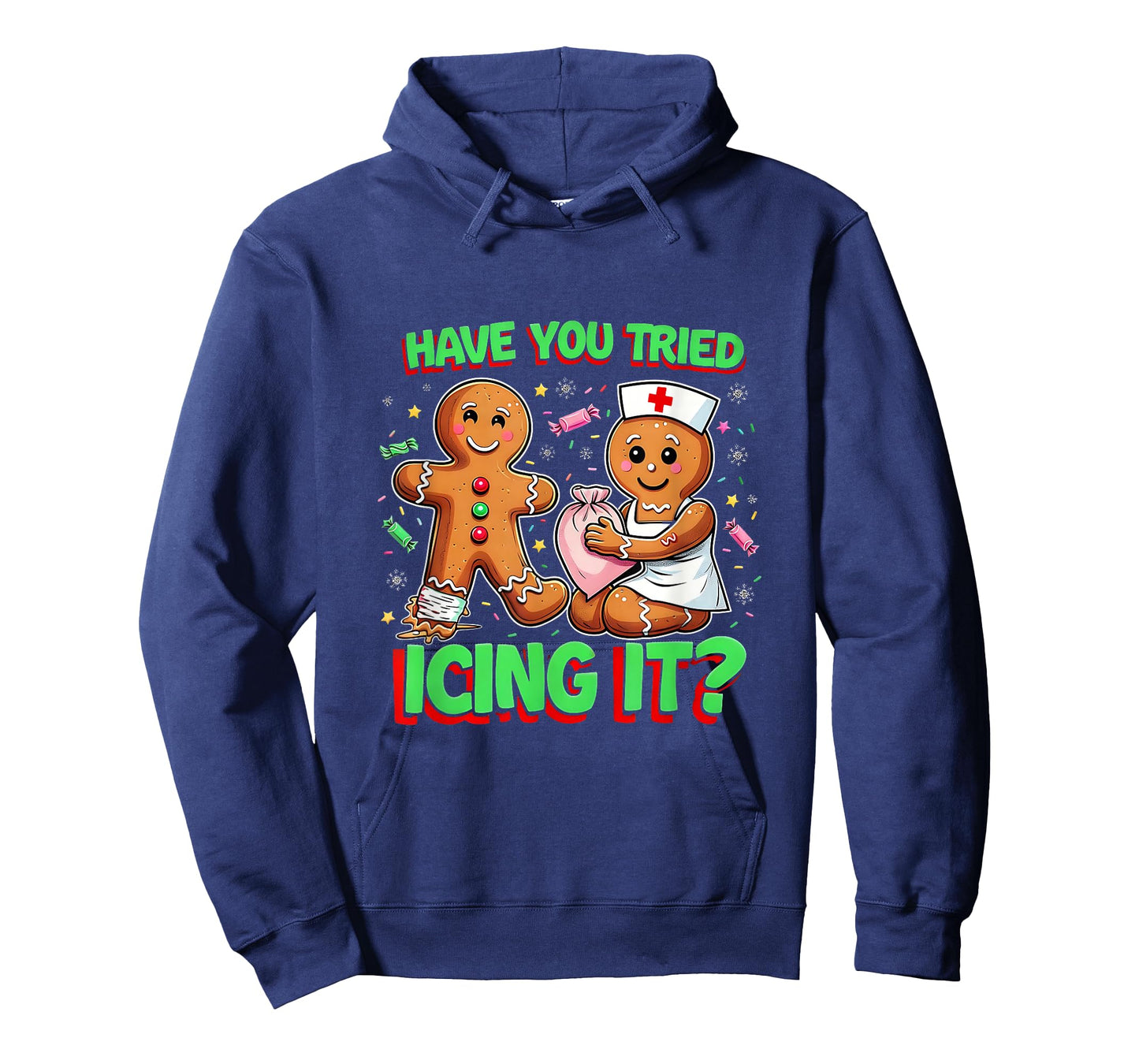 Have You Tried Icing It Gingerbread ICU Nurse Christmas T-Shirt
