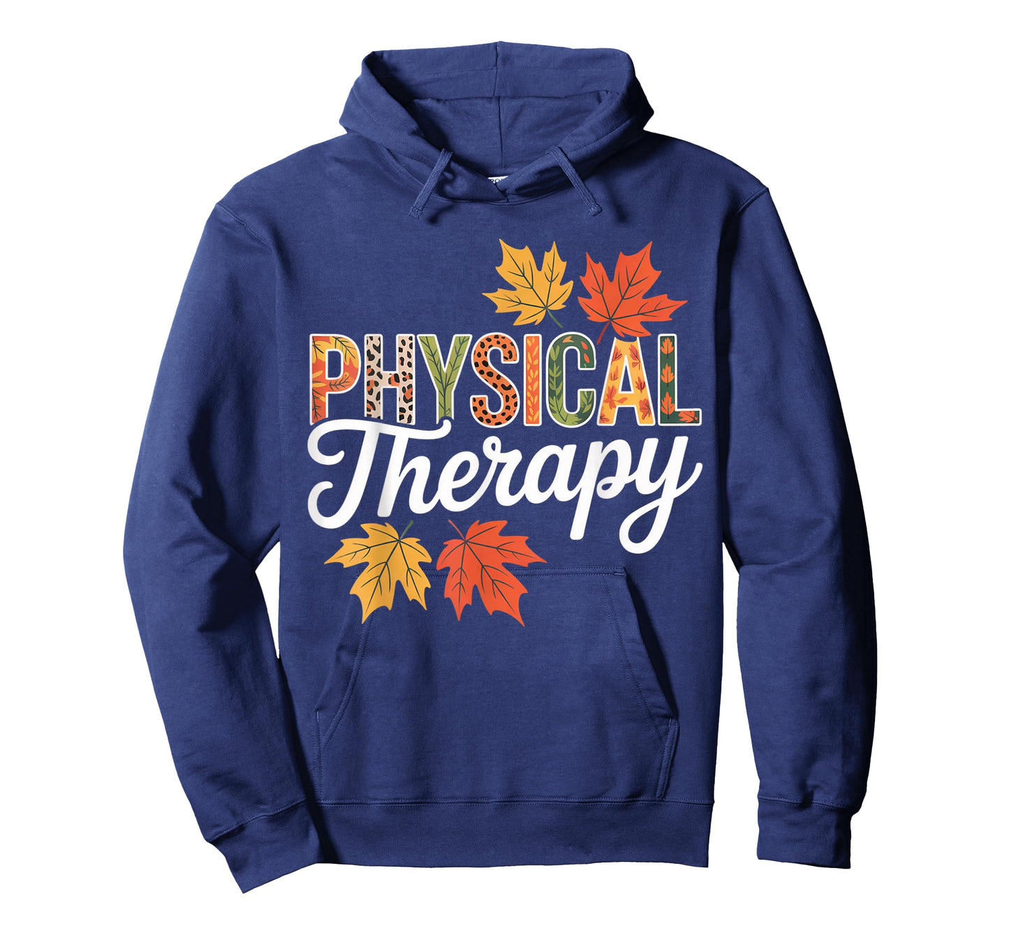 Physical Therapy Fall Leaves Thanksgiving Autumn T-Shirt
