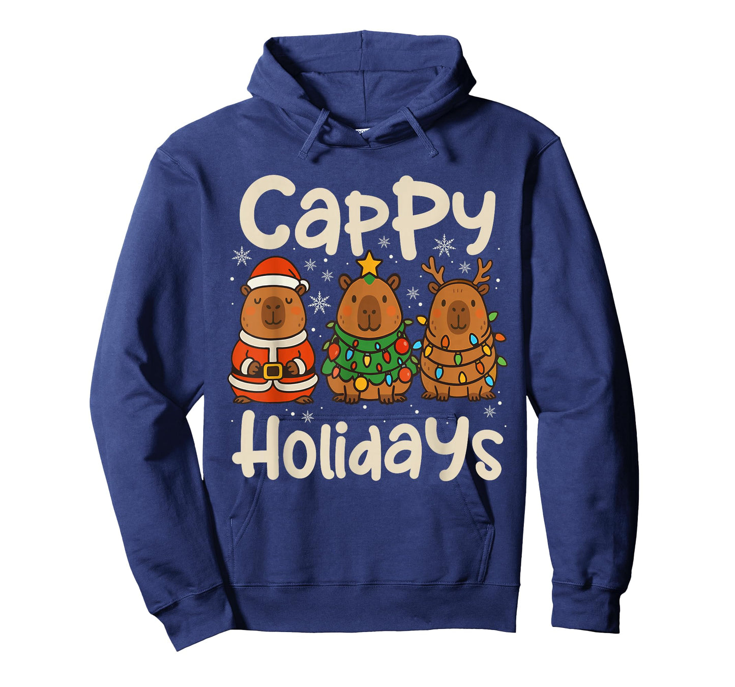 Cappy Holidays Capybara Christmas Pajama Rodent Animal T-Shirt