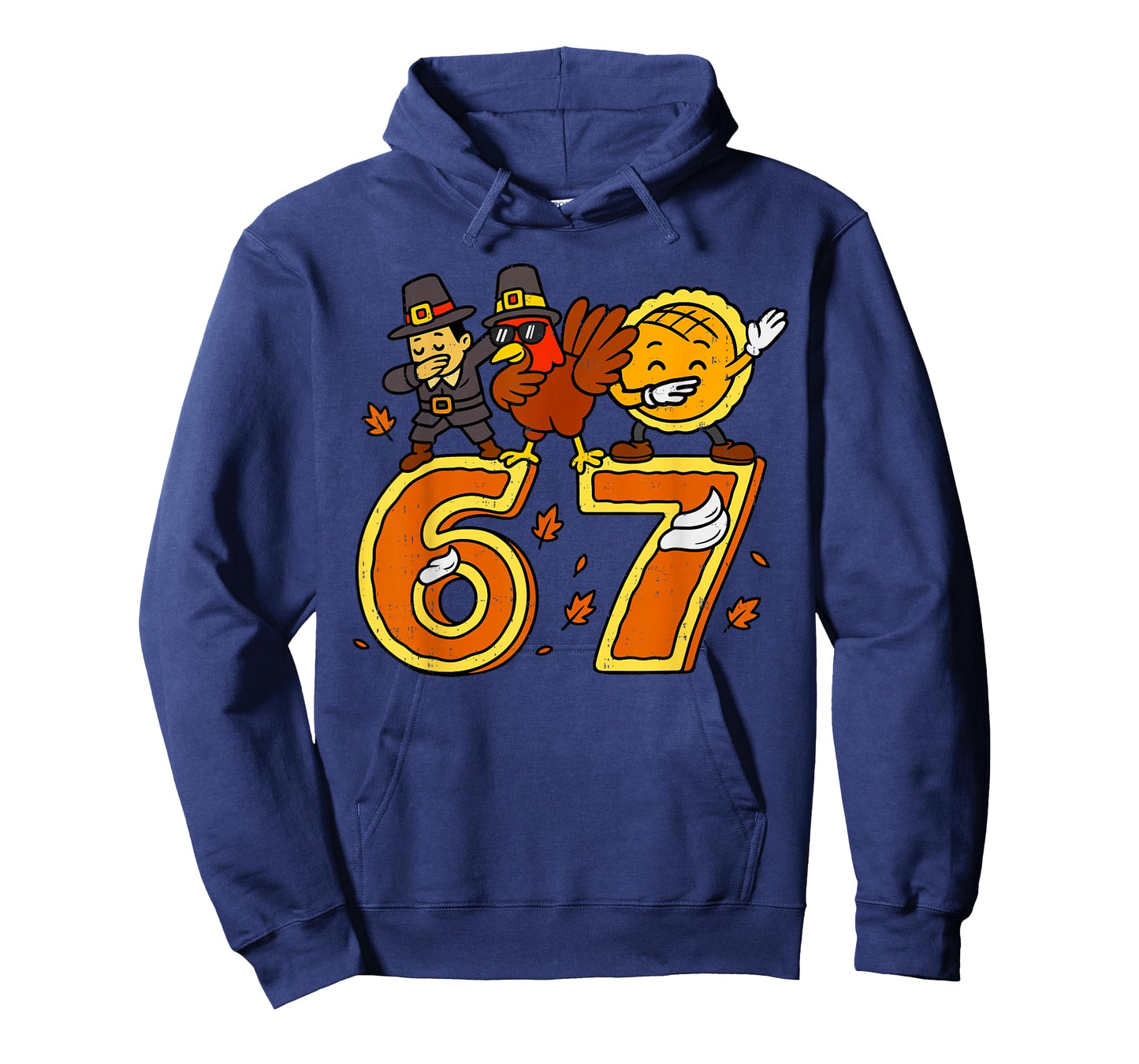 6 7 Six Seven Turkey Pilgrim Gen Z Alpha Meme Slang Boys Kid T-Shirt