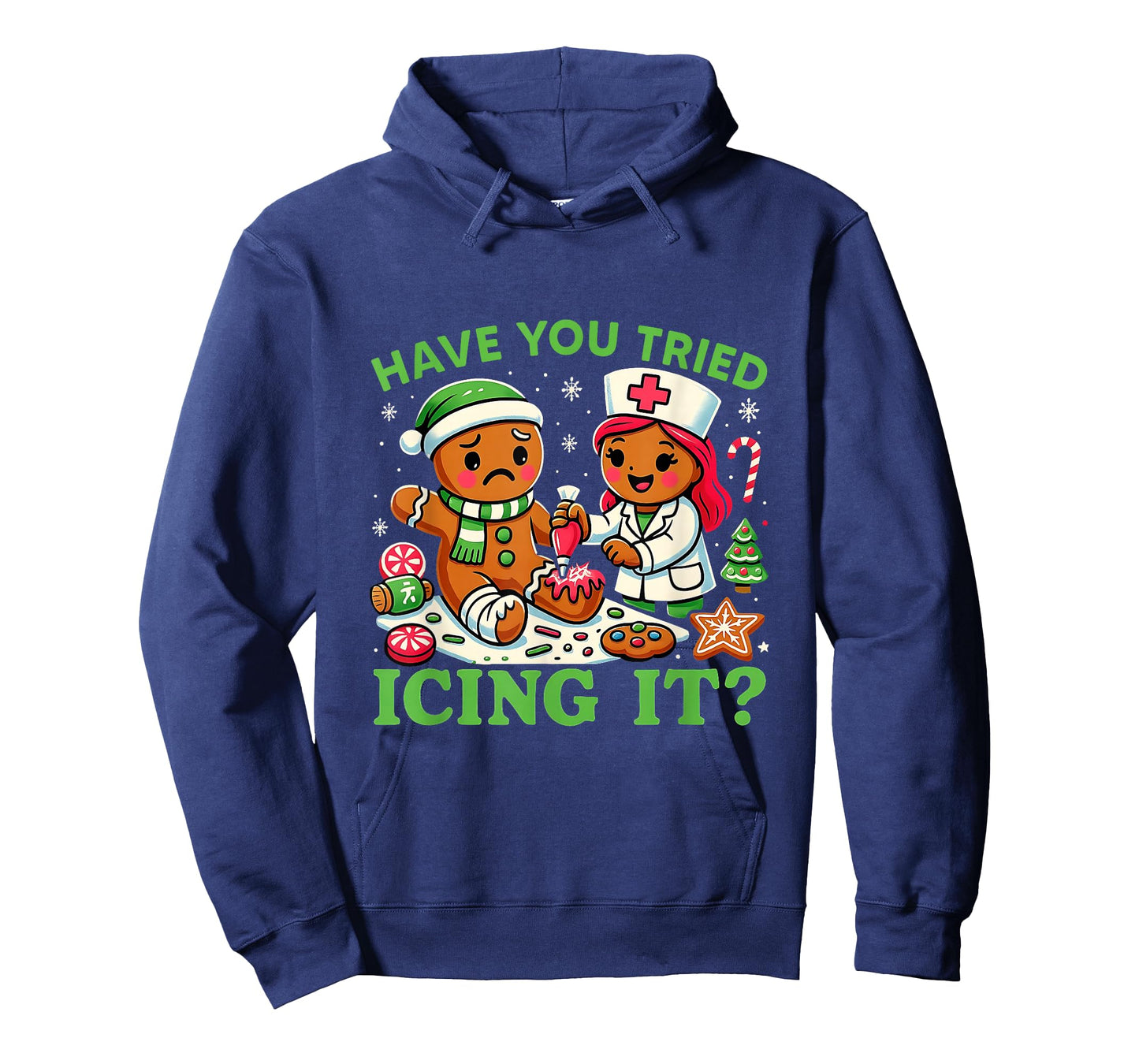 Have You Tried Icing It Christmas Gingerbread ICU Nurse T-Shirt