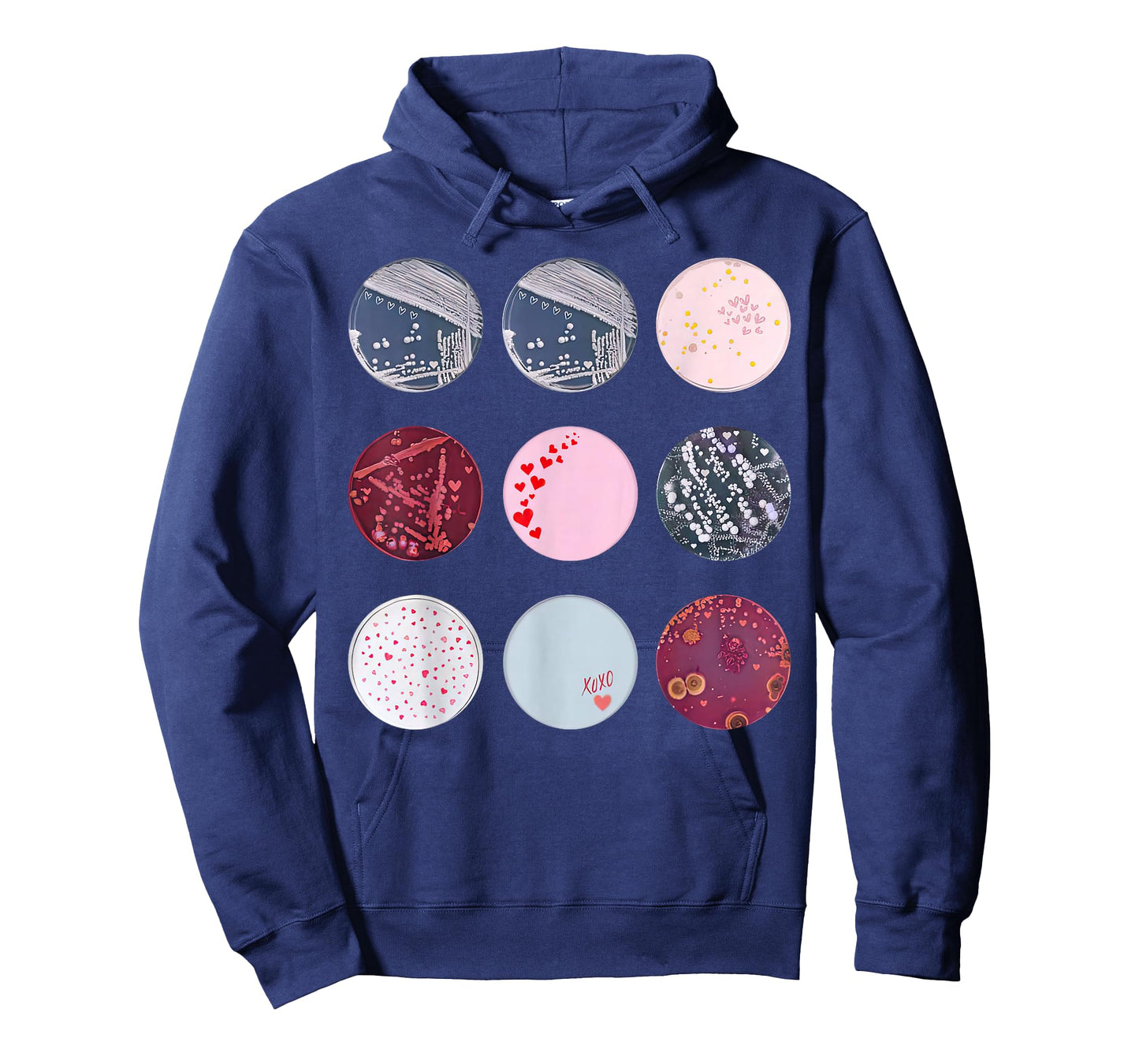 Types of Petri Dish Bacteria Microbiology Teacher Valentines T-Shirt