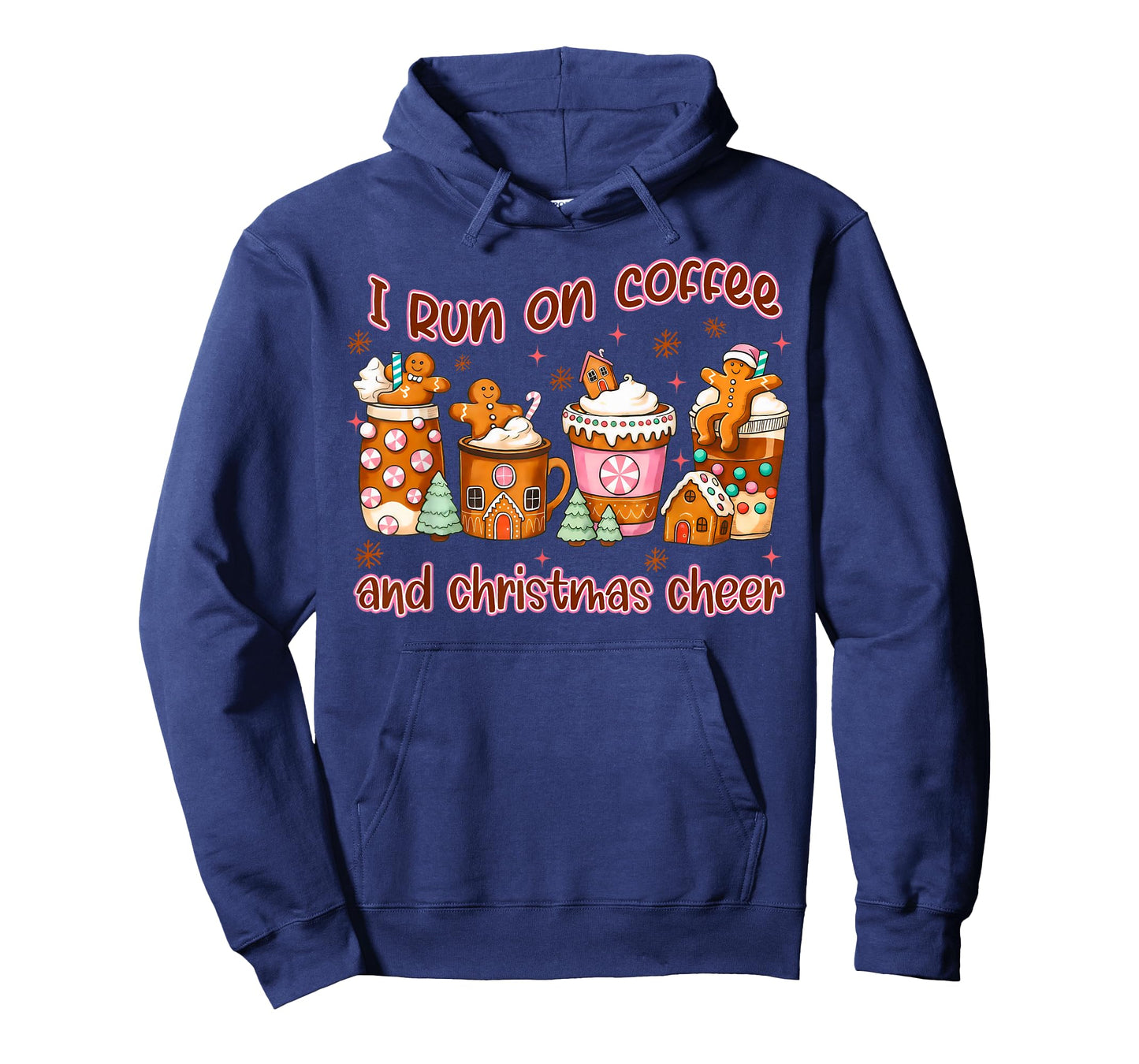 I Run On Coffee and Christmas Family Matching Gingerbread T-Shirt