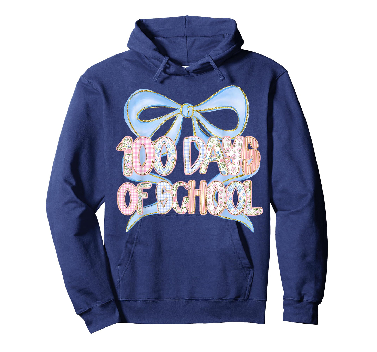 Happy 100 Days of School Student Teacher Coquette Bow Retro T-Shirt