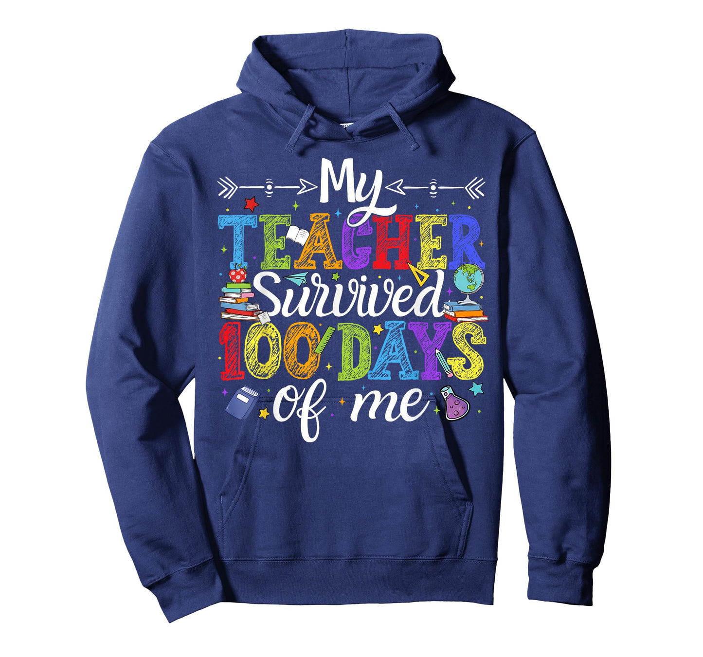 My Teacher Survived 100 Days of Me Boys Girls Kids Toddler T-Shirt