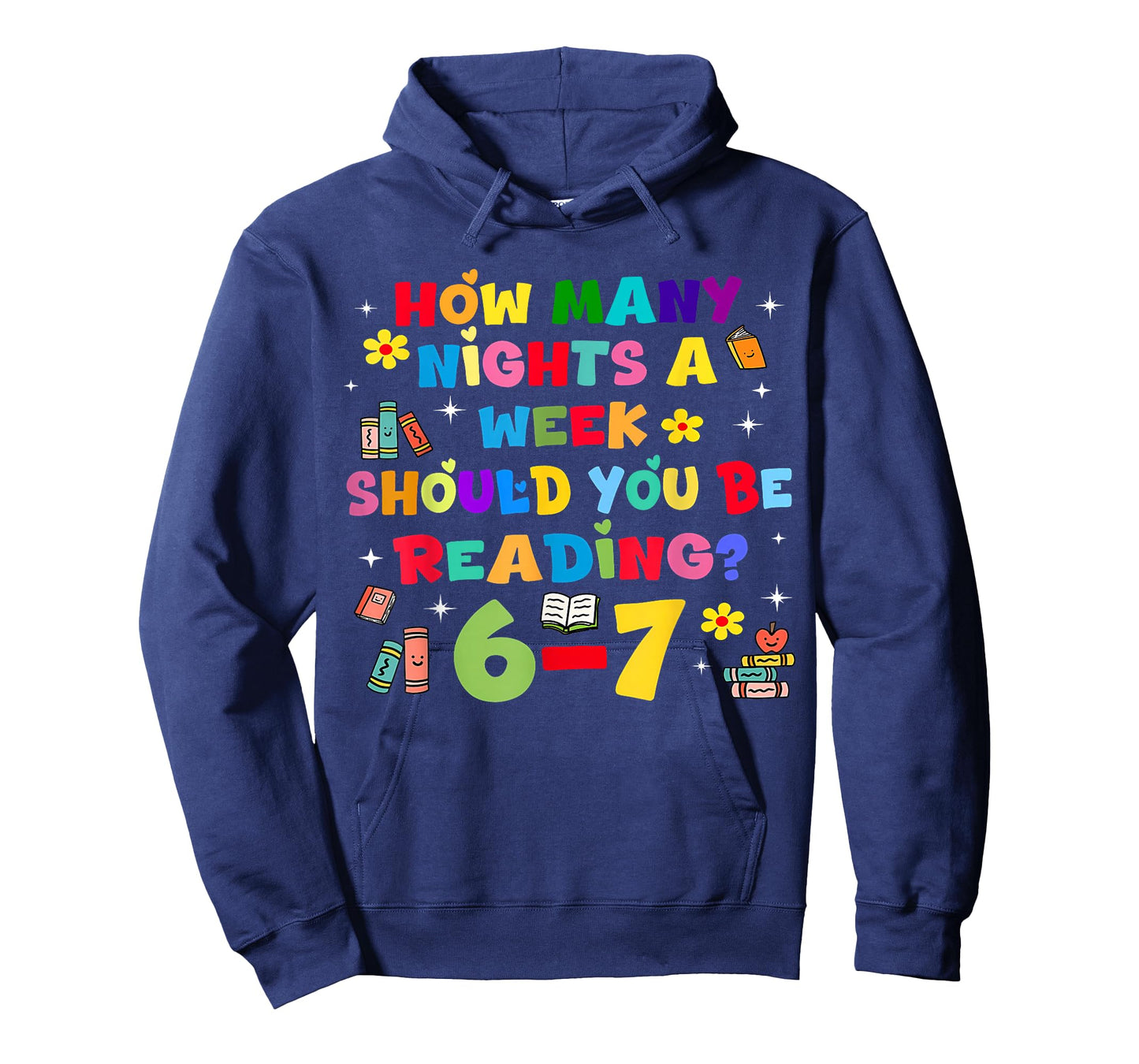 How Many Nights A Week Should You Be Reading 6-7 Rainbow T-Shirt