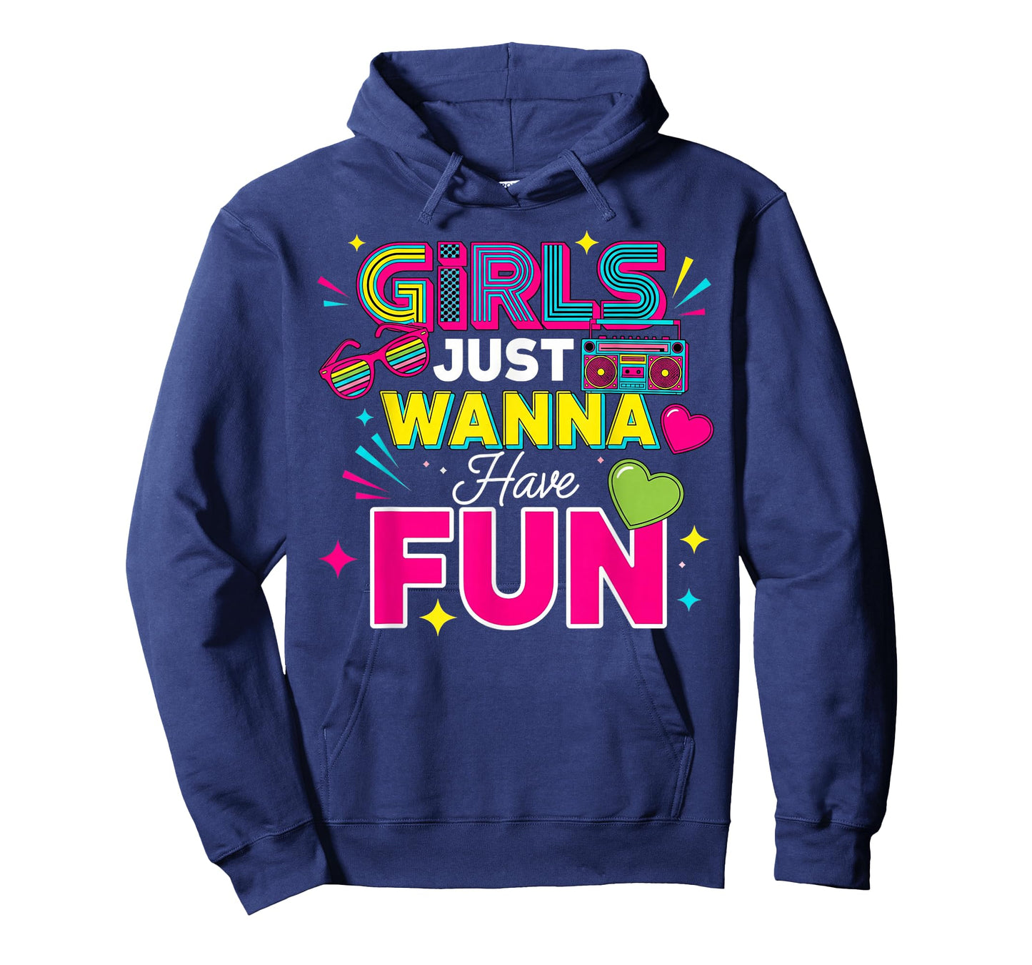 Girls Just Wanna Have Fun Retro 70's 80's 90's Women Party T-Shirt