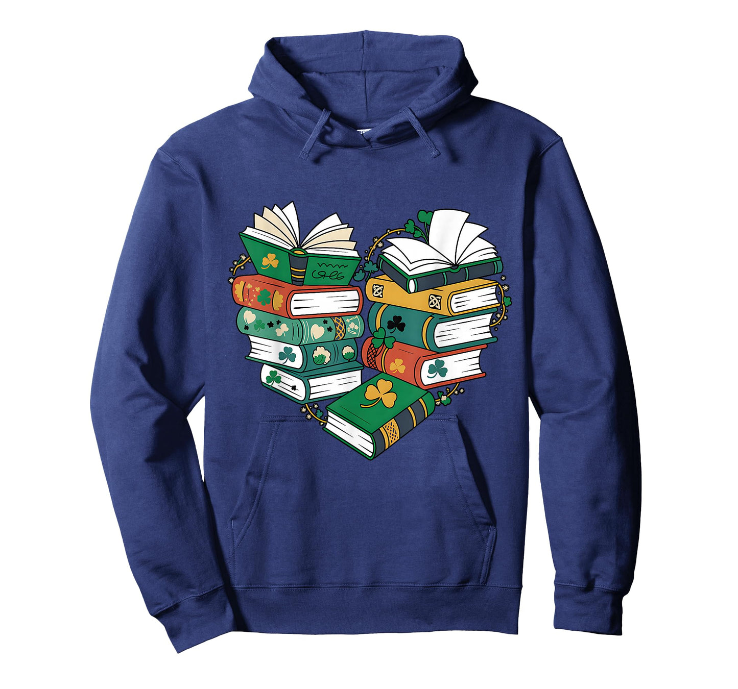 Book Lover Heart Shape Reading Librarian St Patrick Day T-Shirt