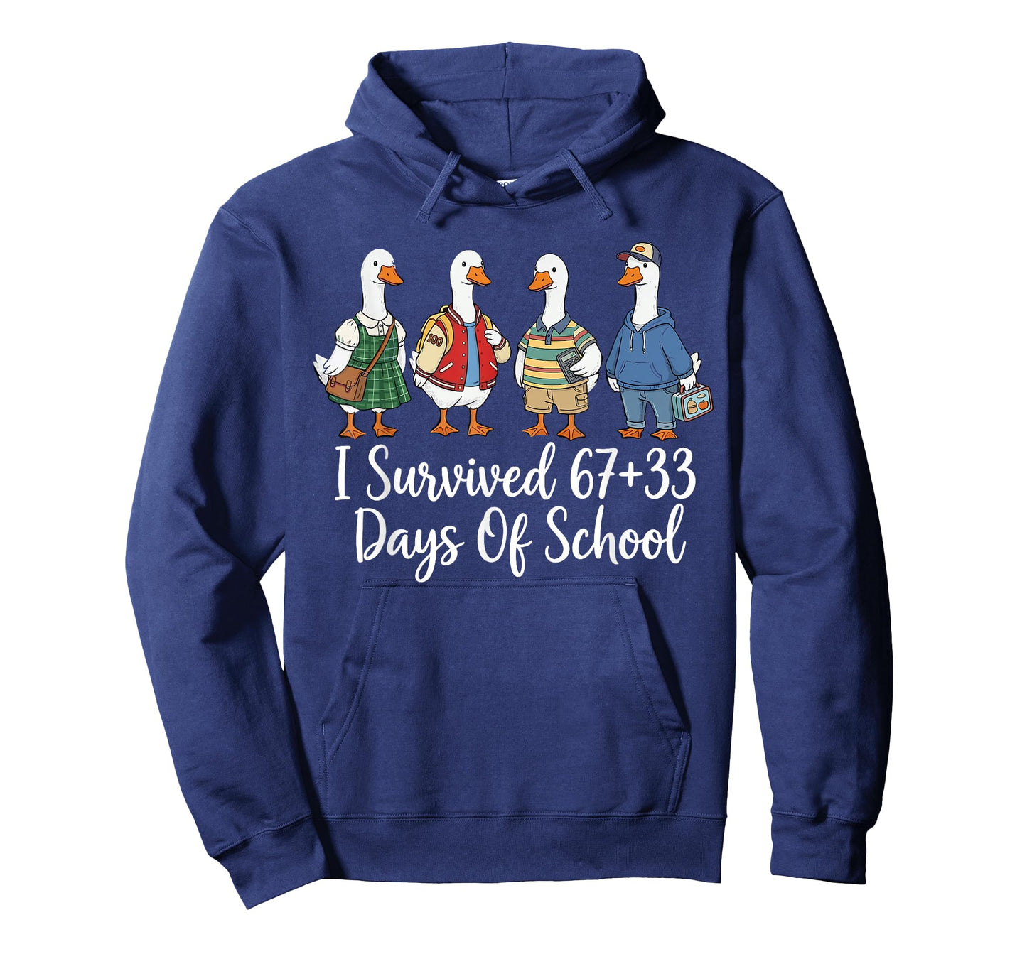 I Survived 67+33 Funny 100th Days of School Teachers T-Shirt