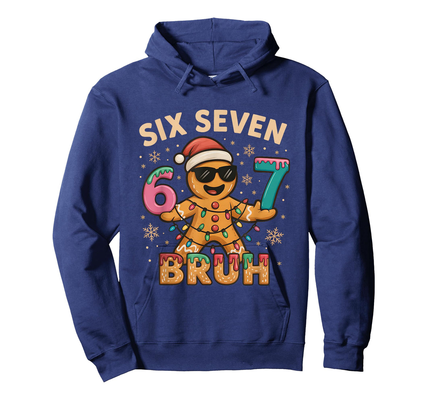 Bruh 67 Christmas Six Seven Gingerbreadman Boys 67 Christmas T-Shirt