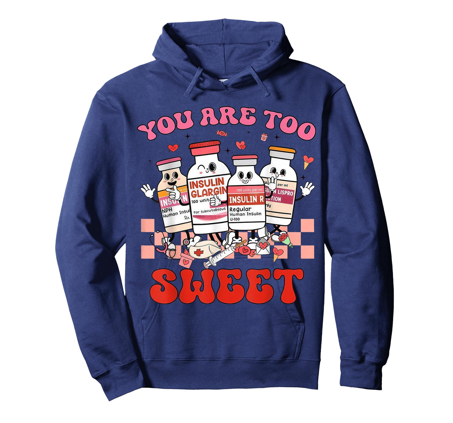 You are Too Sweet Nurse Valentine ICU Nurse T-Shirt
