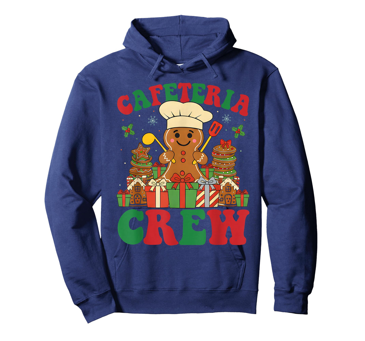 Cafeteria Crew Gingerbread Lunch Lady Worker Xmas Women T-Shirt