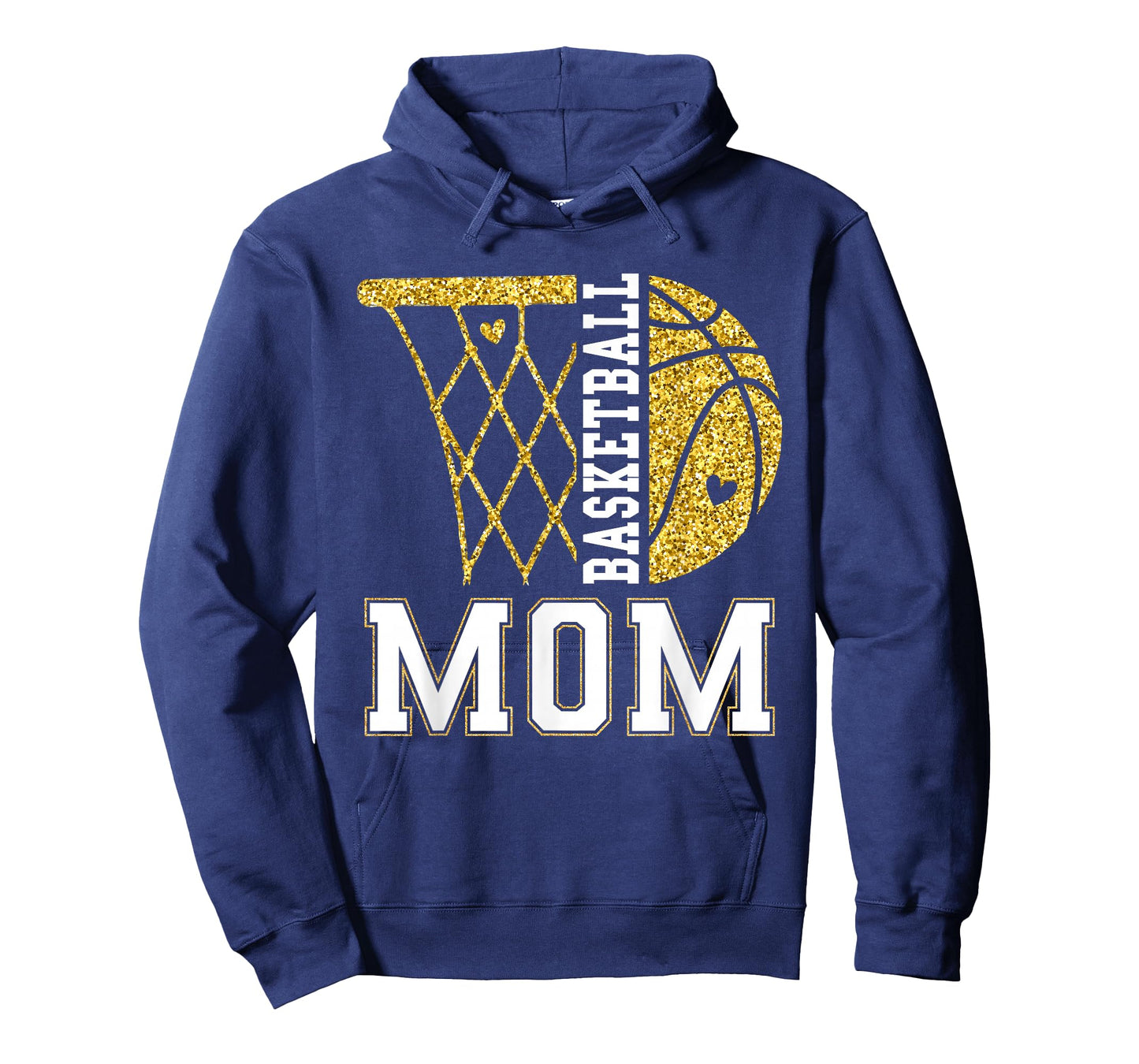 Basketball Mom Game Day Basketball Season Mama Girl Gold T-Shirt