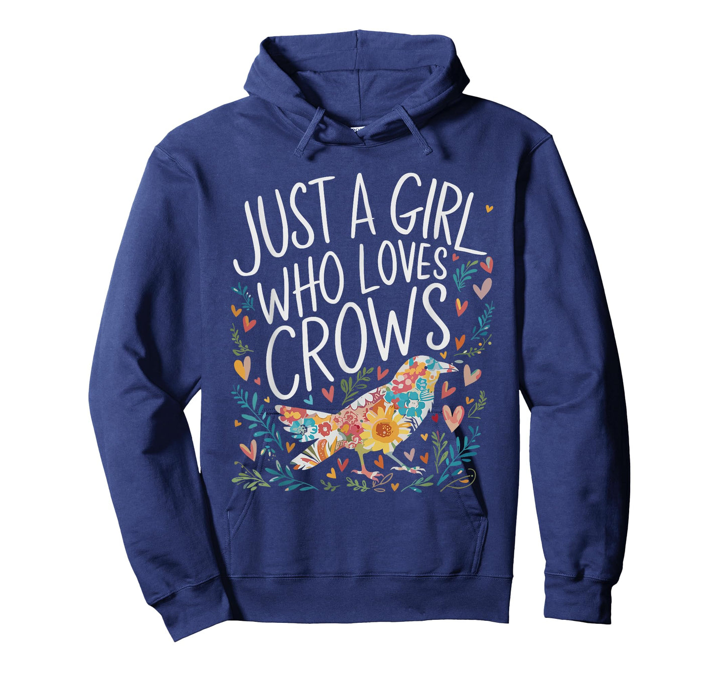 Cute Just A Girl Who Loves Crows Men Women Girls T-Shirt
