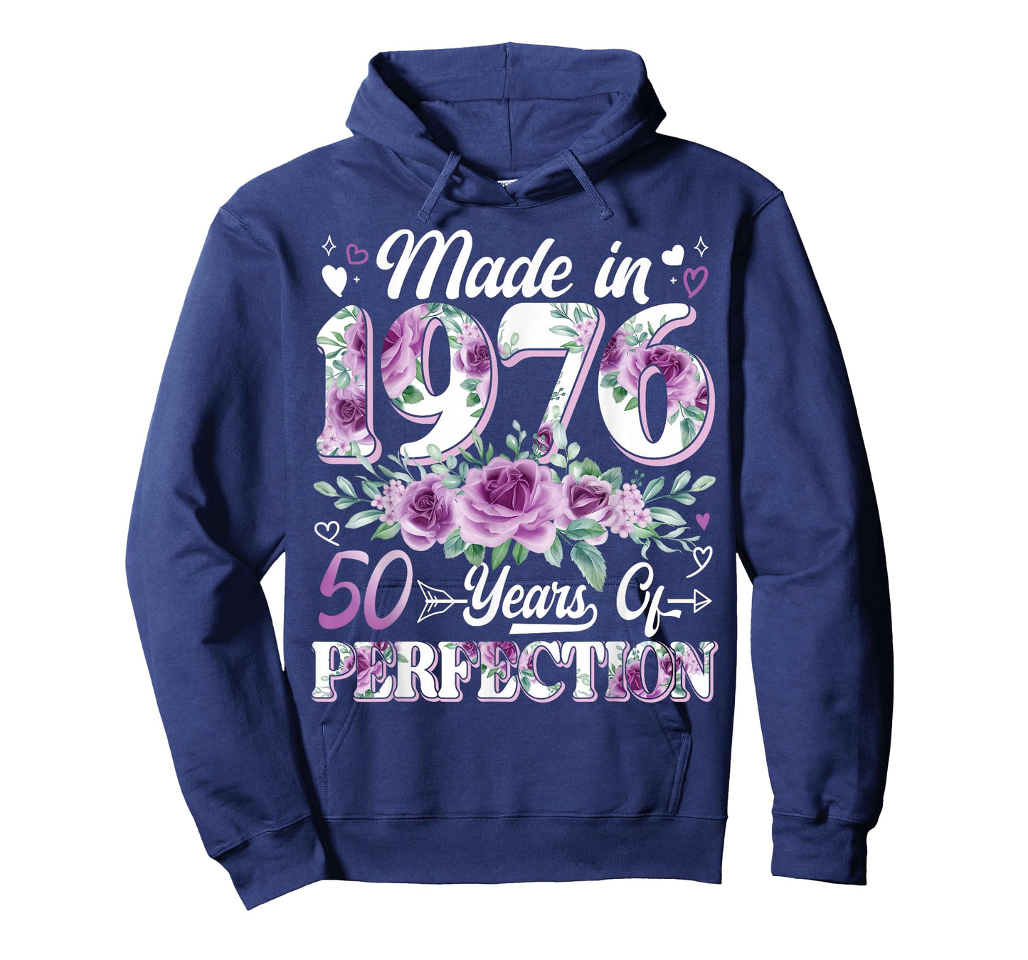 50 Year Old Made in 1976 Floral 50th Birthday Women T-Shirt
