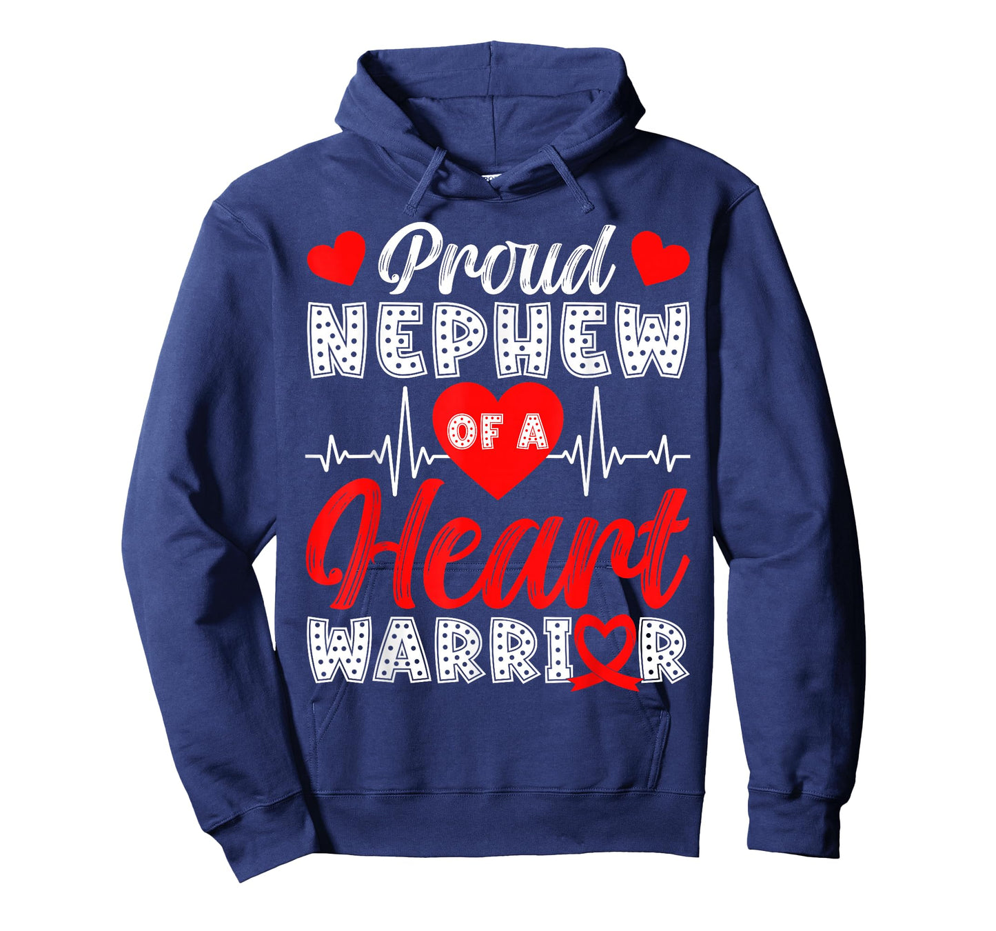Proud Nephew of Heart Warrior Heart Disease Awareness T-Shirt
