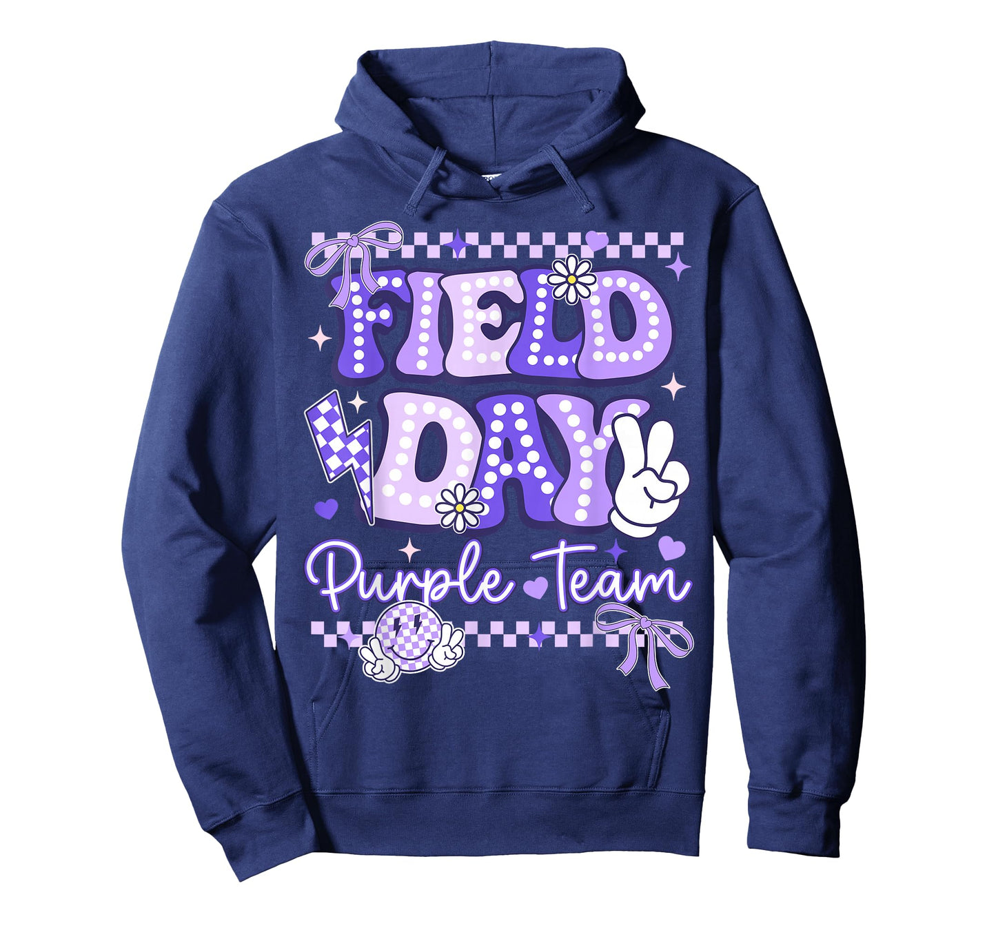 Purple Team Happy Field Day School Trip for Teacher Student T-Shirt