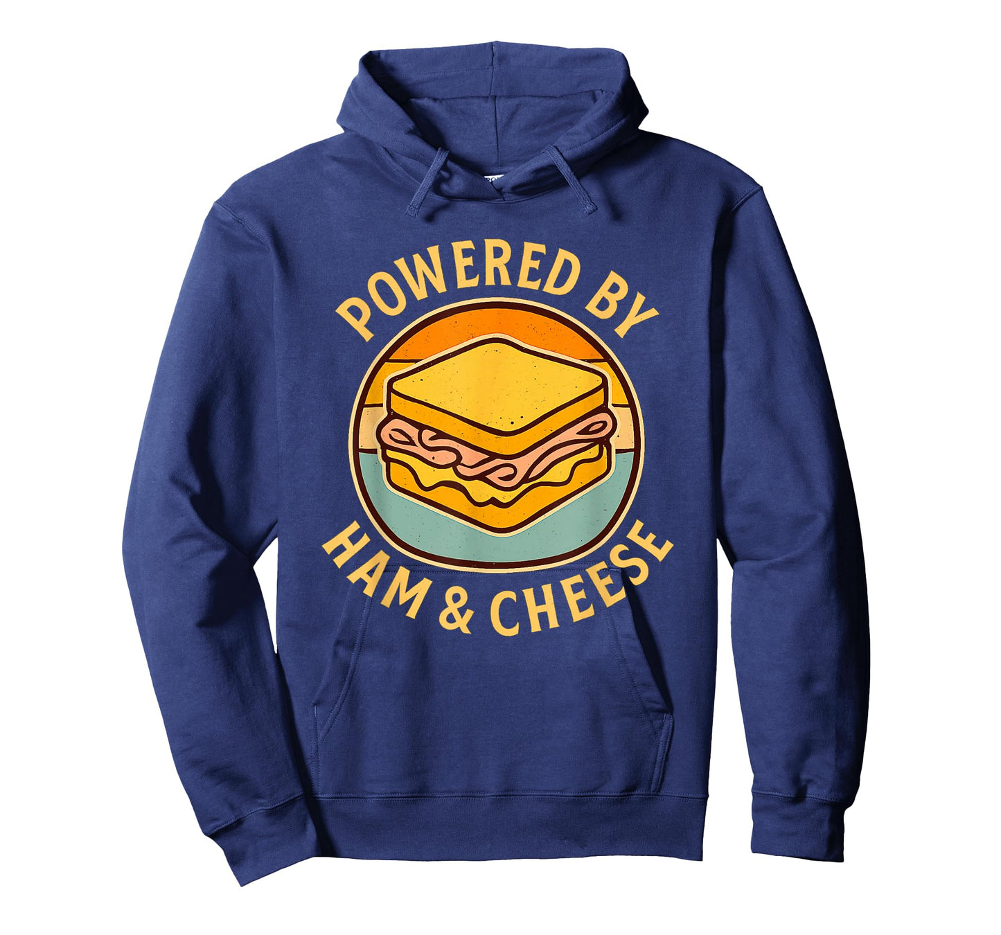 Powered by Ham & Cheese Funny Foodie Sandwich Lovers T-Shirt