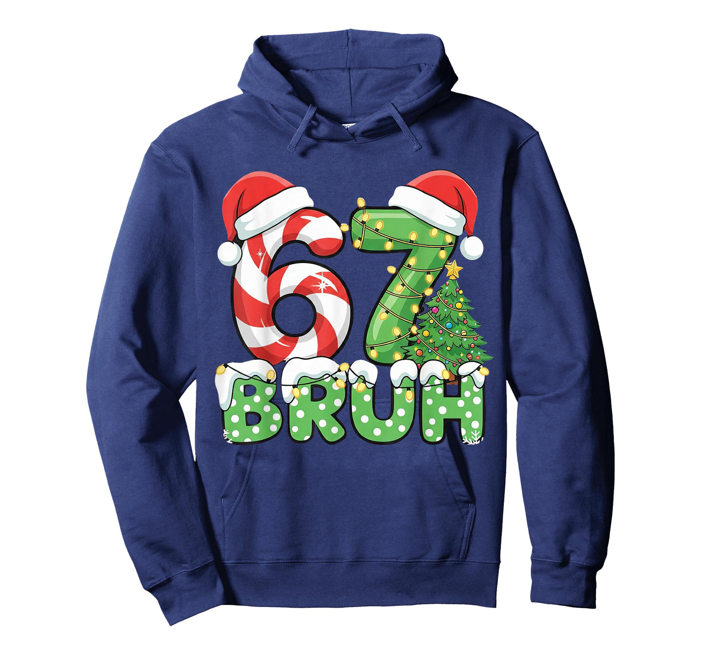 Six Seven 67 Funny Santa Bruh Christmas Meme T-Shirt