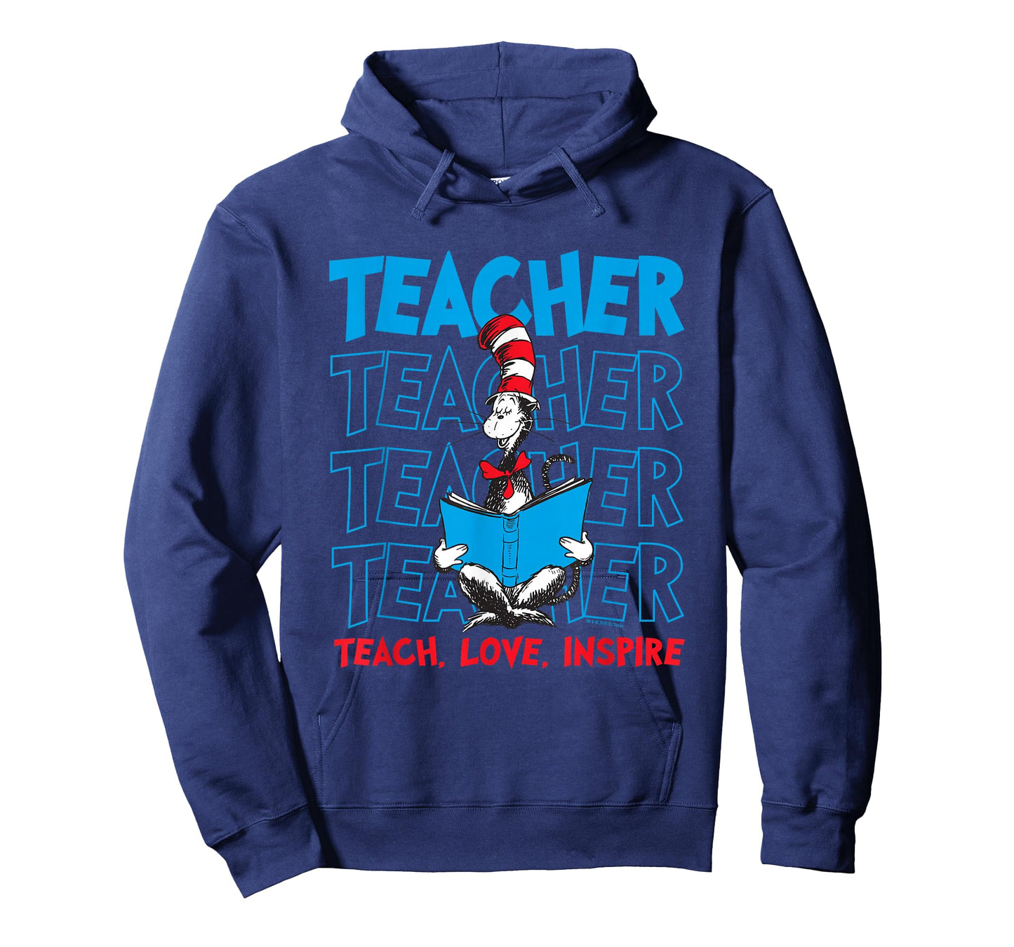 Dr Seuss Cat in The Hat Teacher Officially Licensed T-Shirt