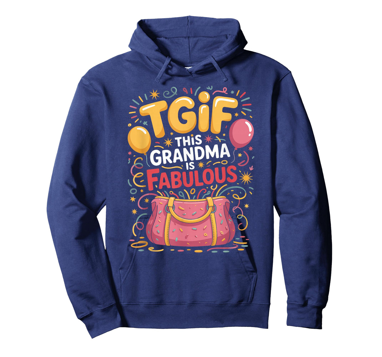 TGIF-This Grandma is Fabulous w/Handbag T-Shirt