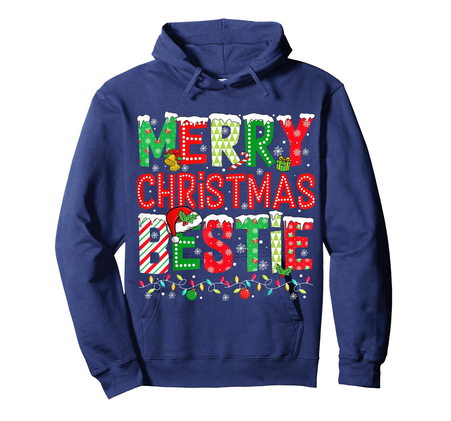 Merry Christmas Bestie Girl Sister Holiday Xmas Party Pajama T-Shirt